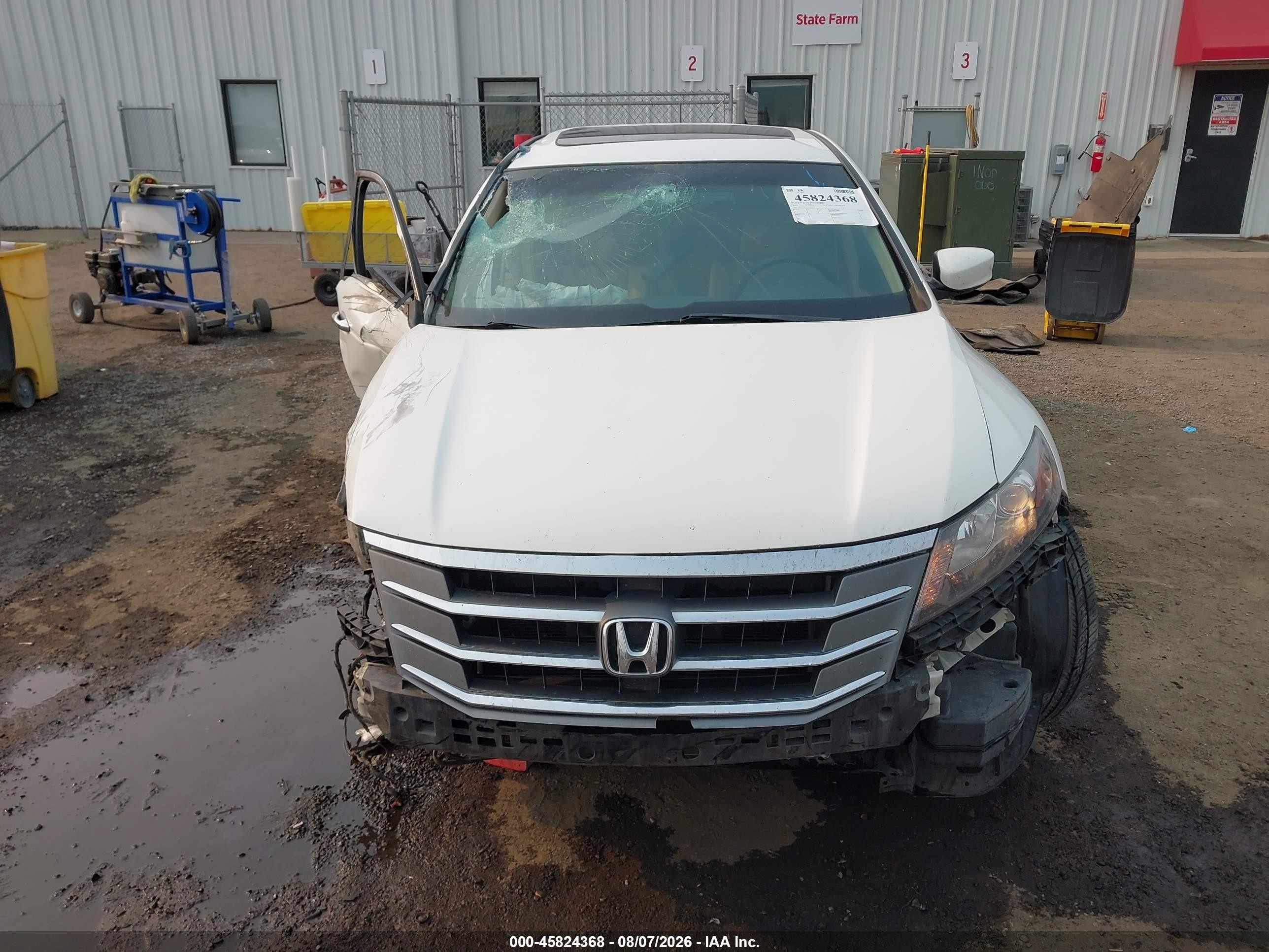 2010 Honda Accord Crosstour Ex-l Белый vin: 5J6TF2H53AL006795