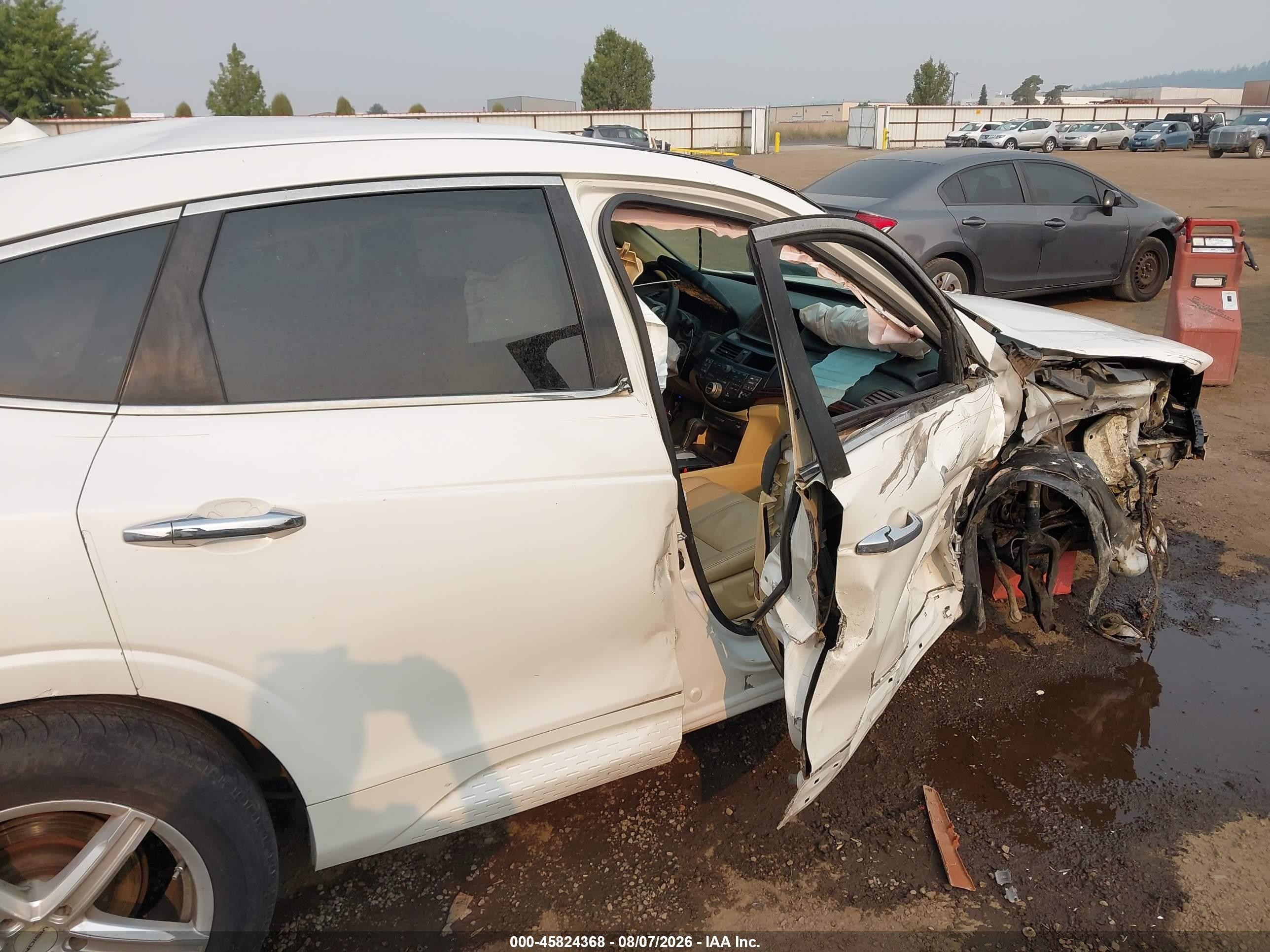 2010 Honda Accord Crosstour Ex-l Белый vin: 5J6TF2H53AL006795