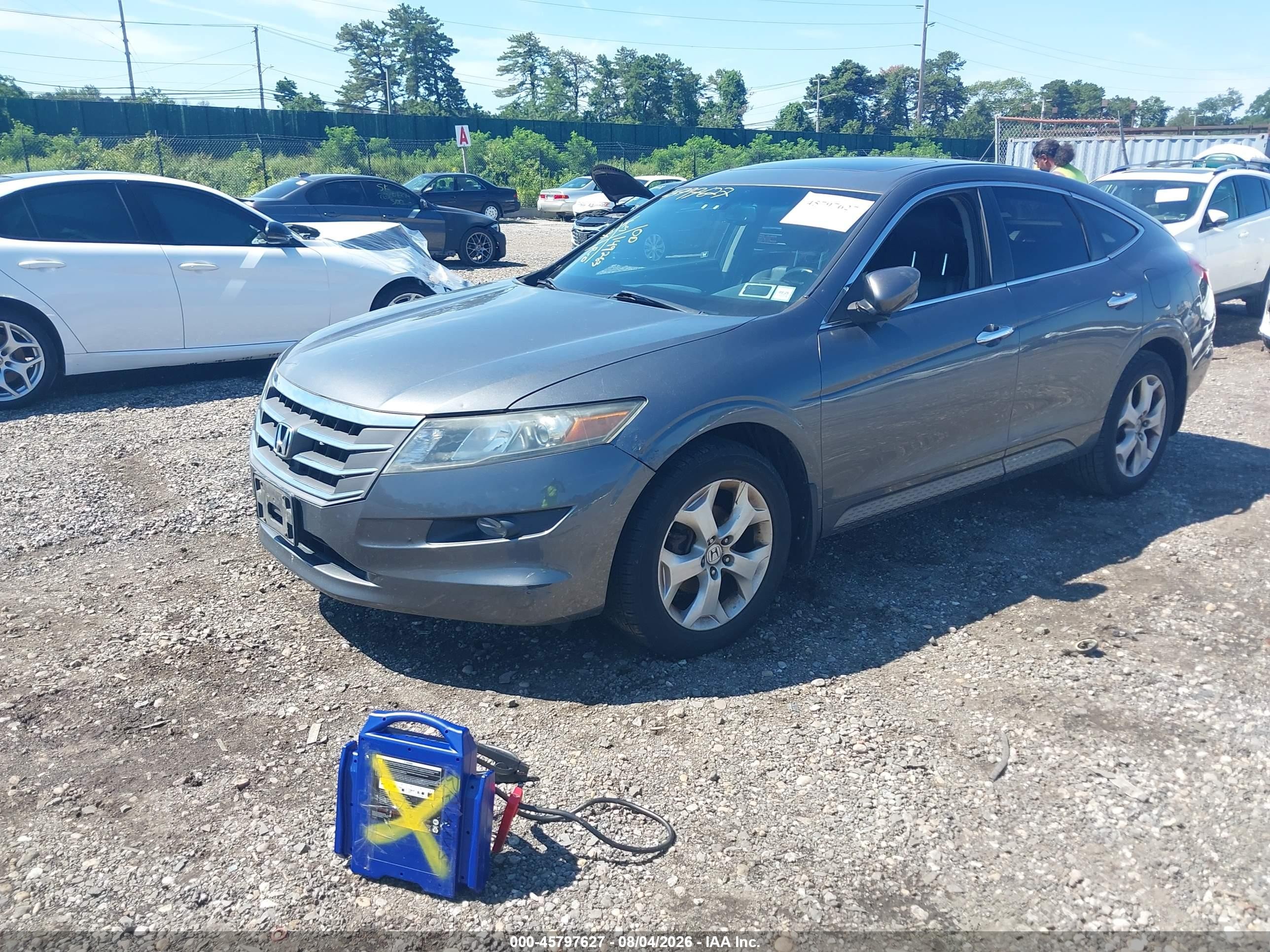 2010 Honda Accord Crosstour Ex-l Gray vin: 5J6TF2H53AL015805