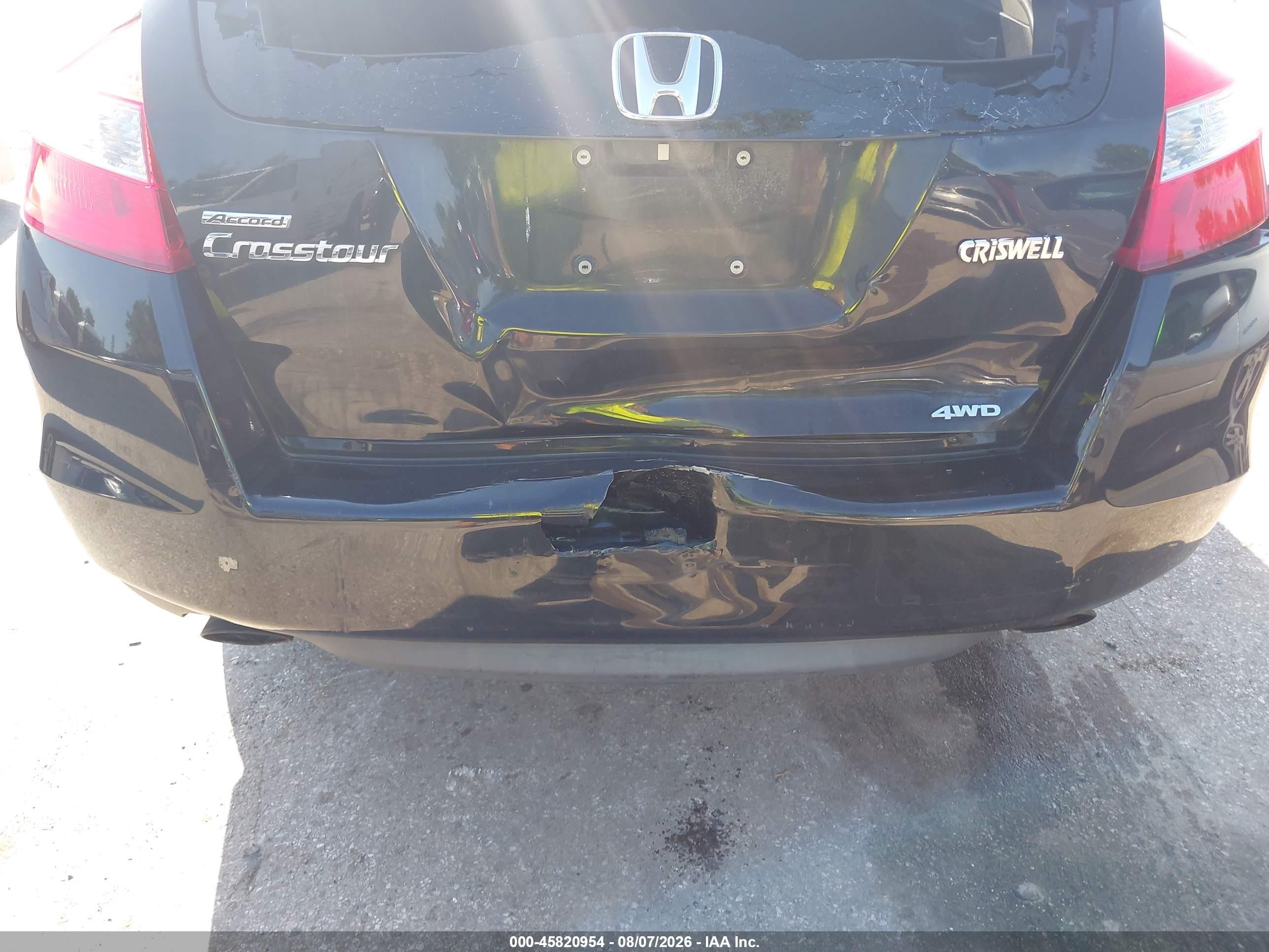 2011 Honda Accord Crosstour Ex-l Black vin: 5J6TF2H53BL006183