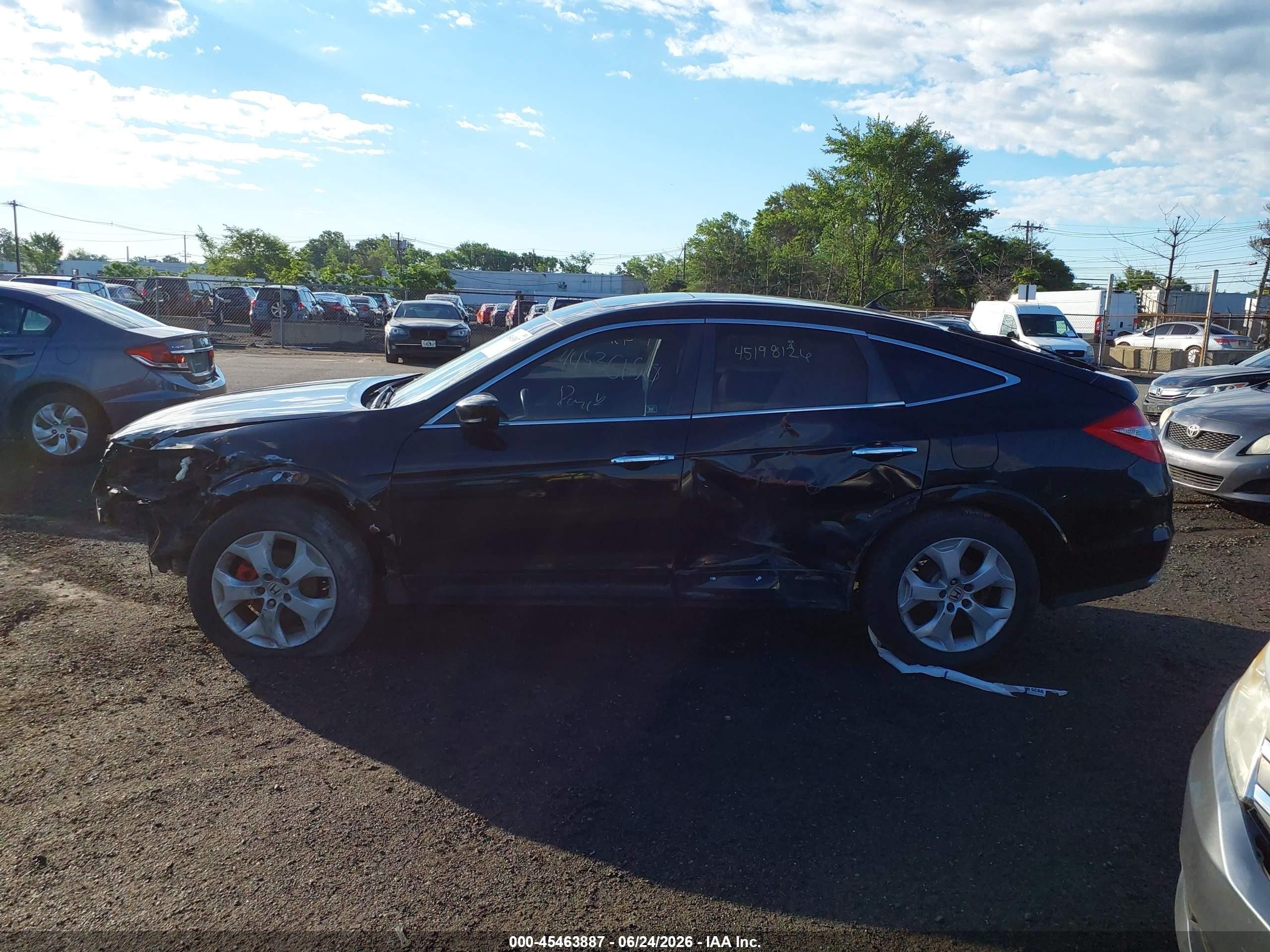 2012 Honda Crosstour Ex-l Black vin: 5J6TF2H53CL000613