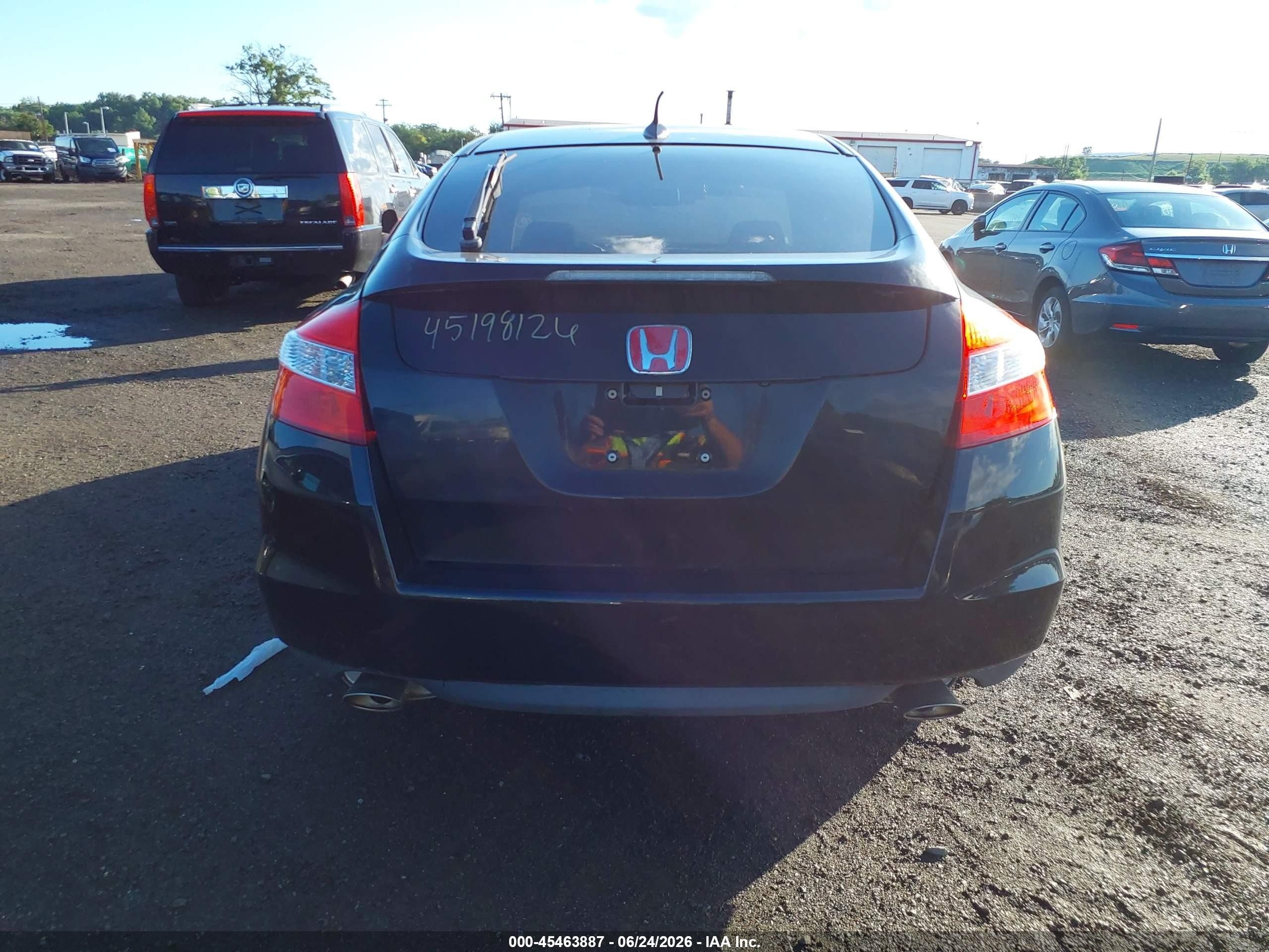 2012 Honda Crosstour Ex-l Black vin: 5J6TF2H53CL000613