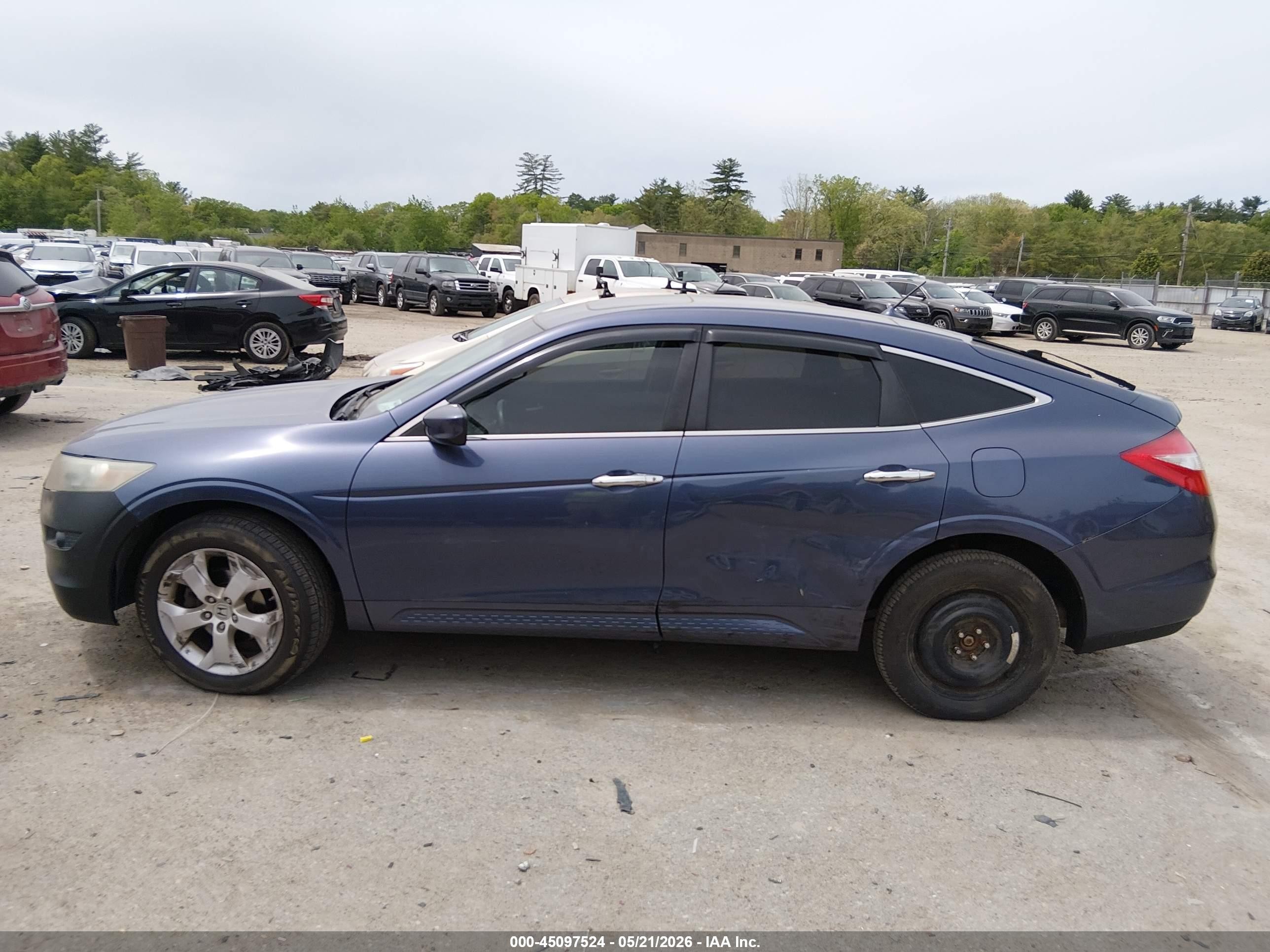 2012 Honda Crosstour Ex-l Blue vin: 5J6TF2H53CL004449