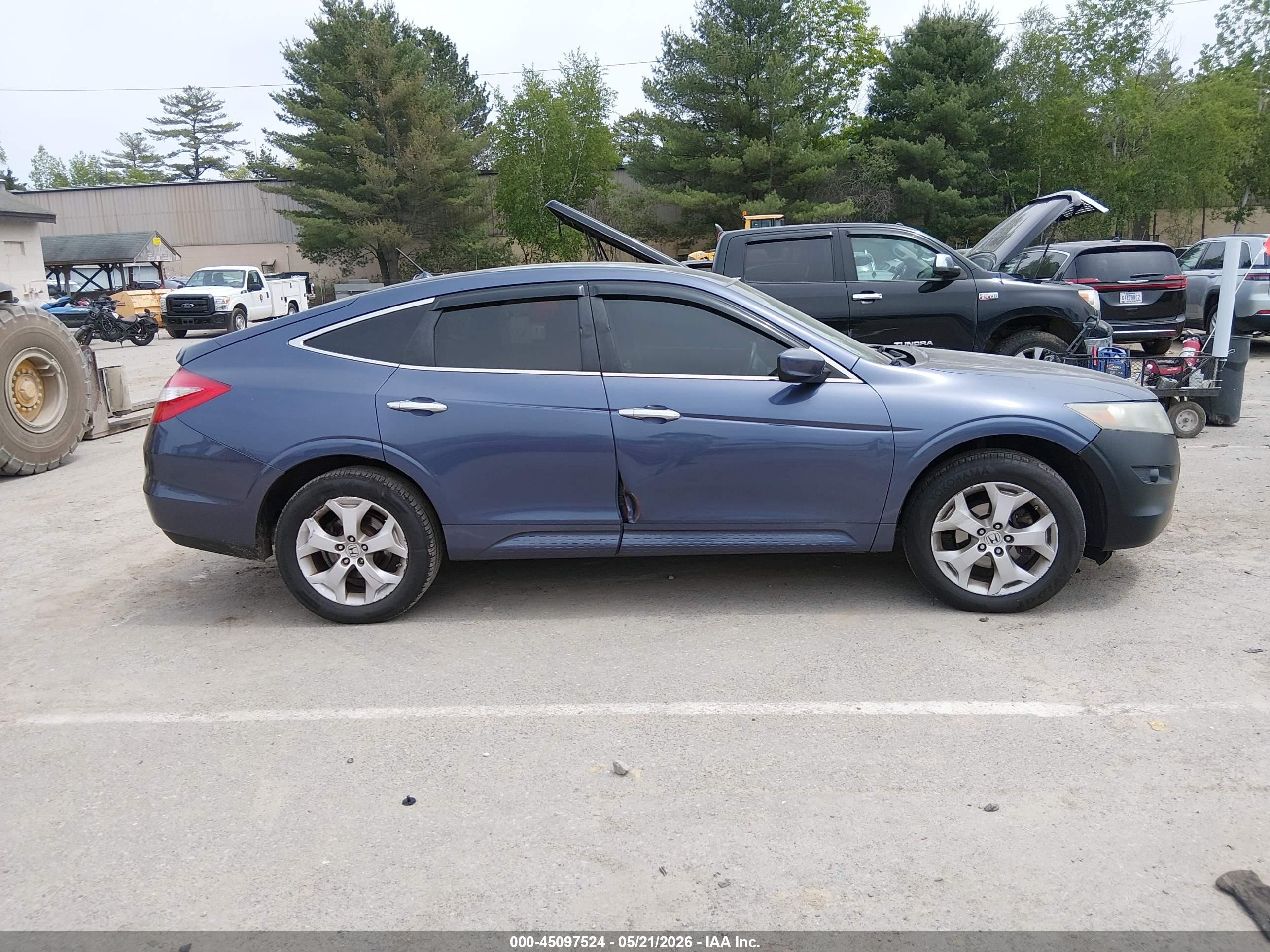 2012 Honda Crosstour Ex-l Blue vin: 5J6TF2H53CL004449