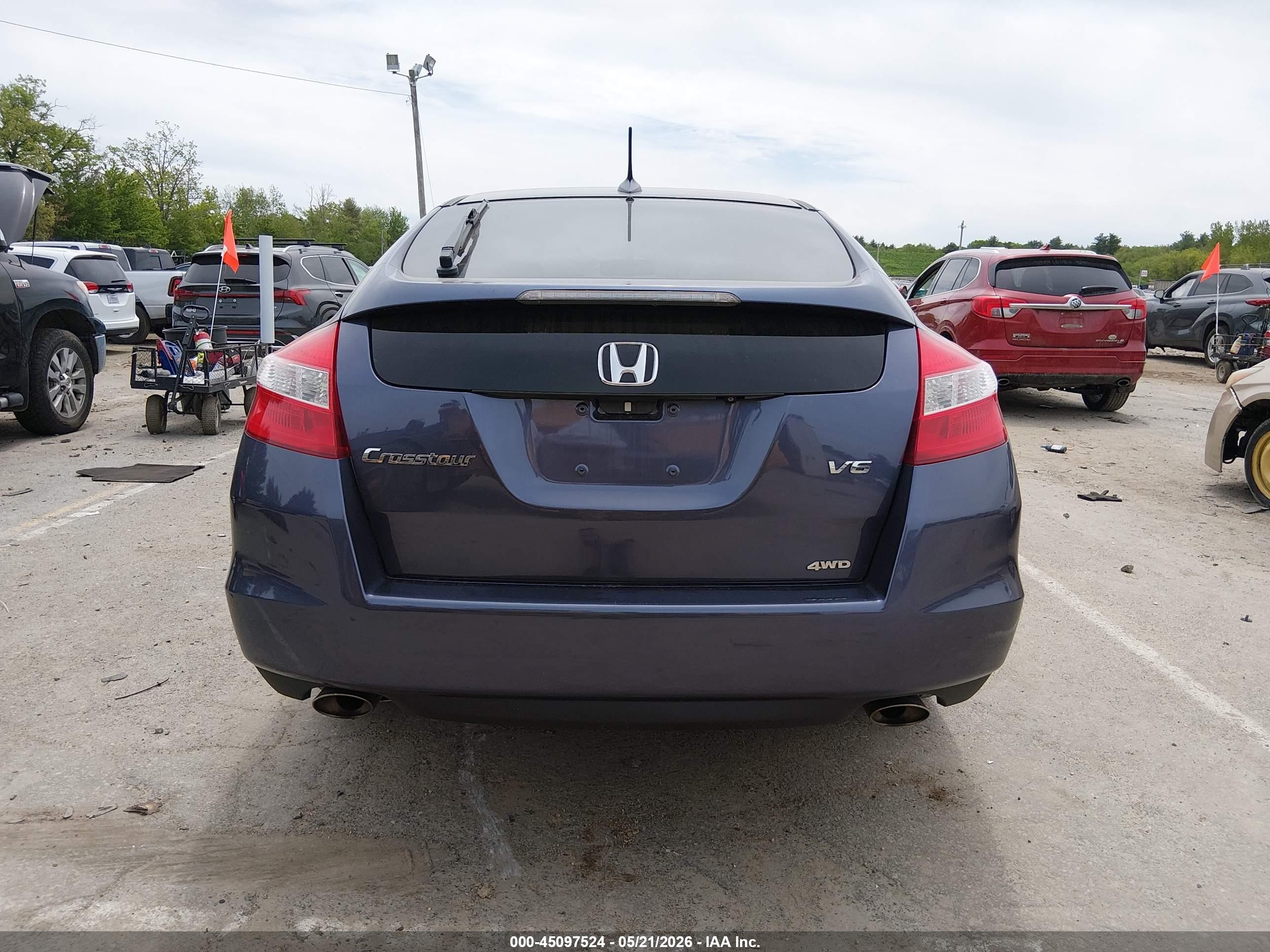 2012 Honda Crosstour Ex-l Blue vin: 5J6TF2H53CL004449