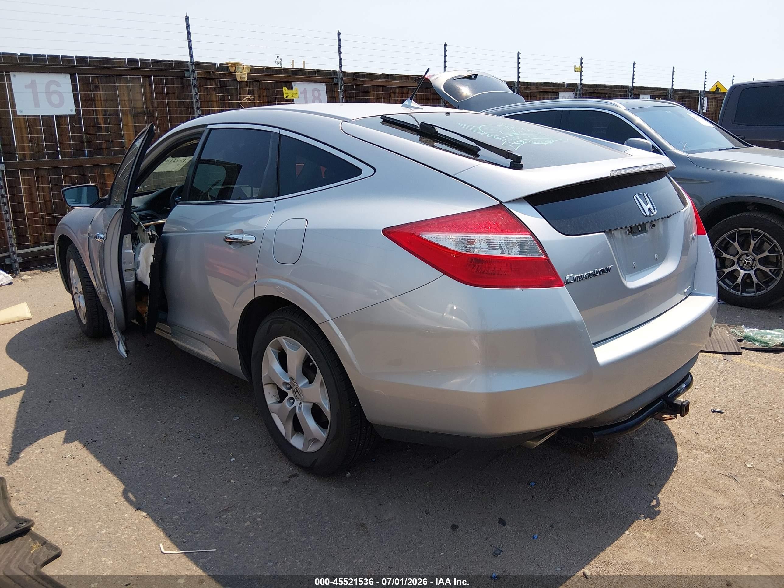 2012 Honda Crosstour Ex-l Silver vin: 5J6TF2H53CL005343