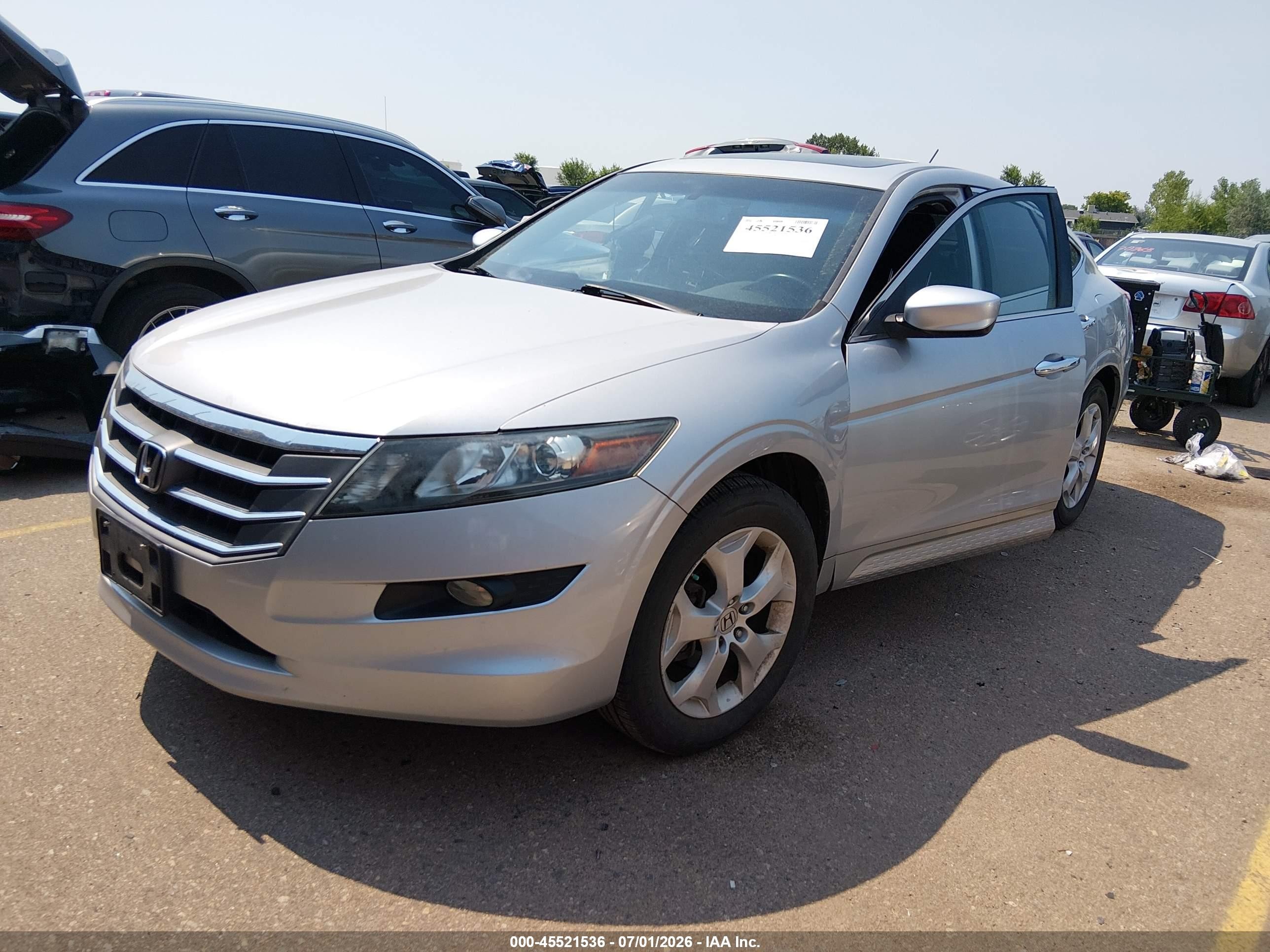 2012 Honda Crosstour Ex-l Silver vin: 5J6TF2H53CL005343