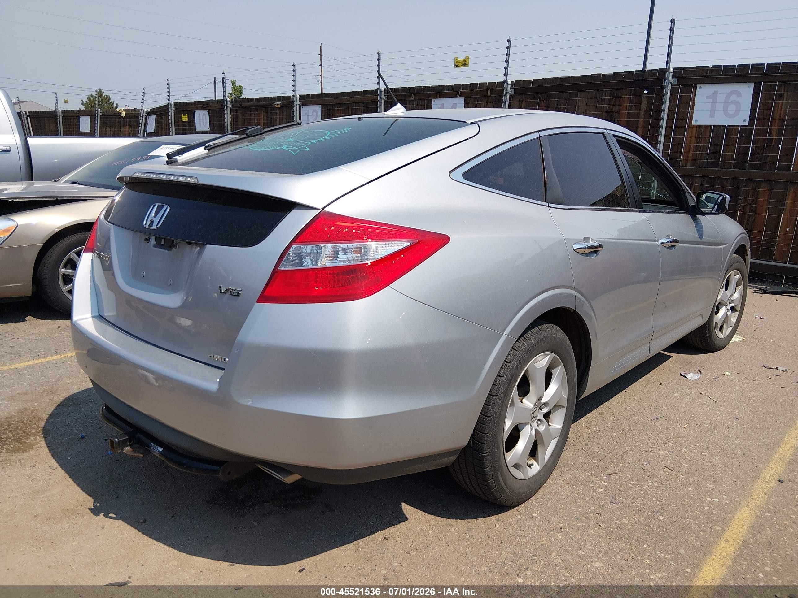 2012 Honda Crosstour Ex-l Silver vin: 5J6TF2H53CL005343