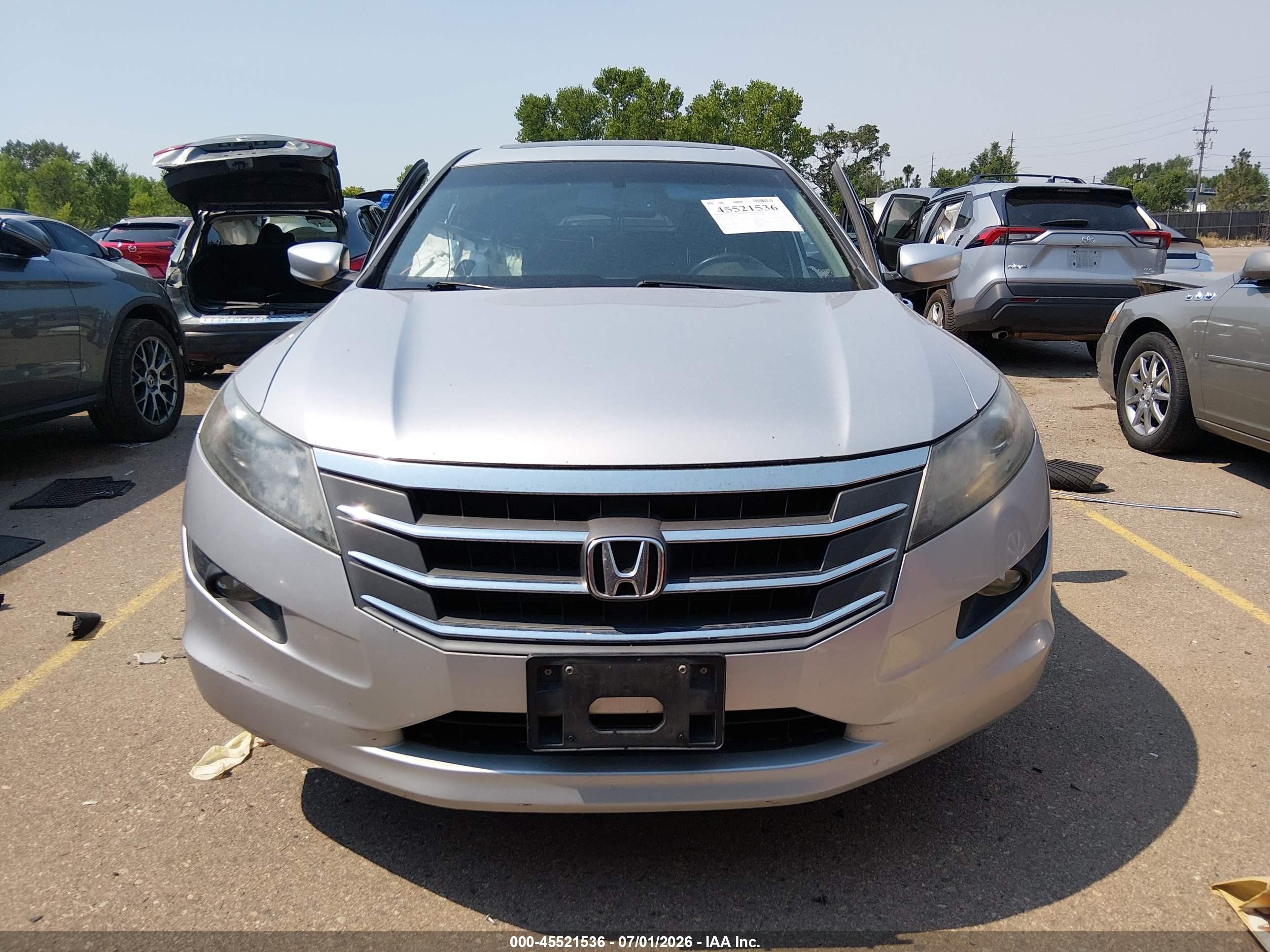 2012 Honda Crosstour Ex-l Silver vin: 5J6TF2H53CL005343