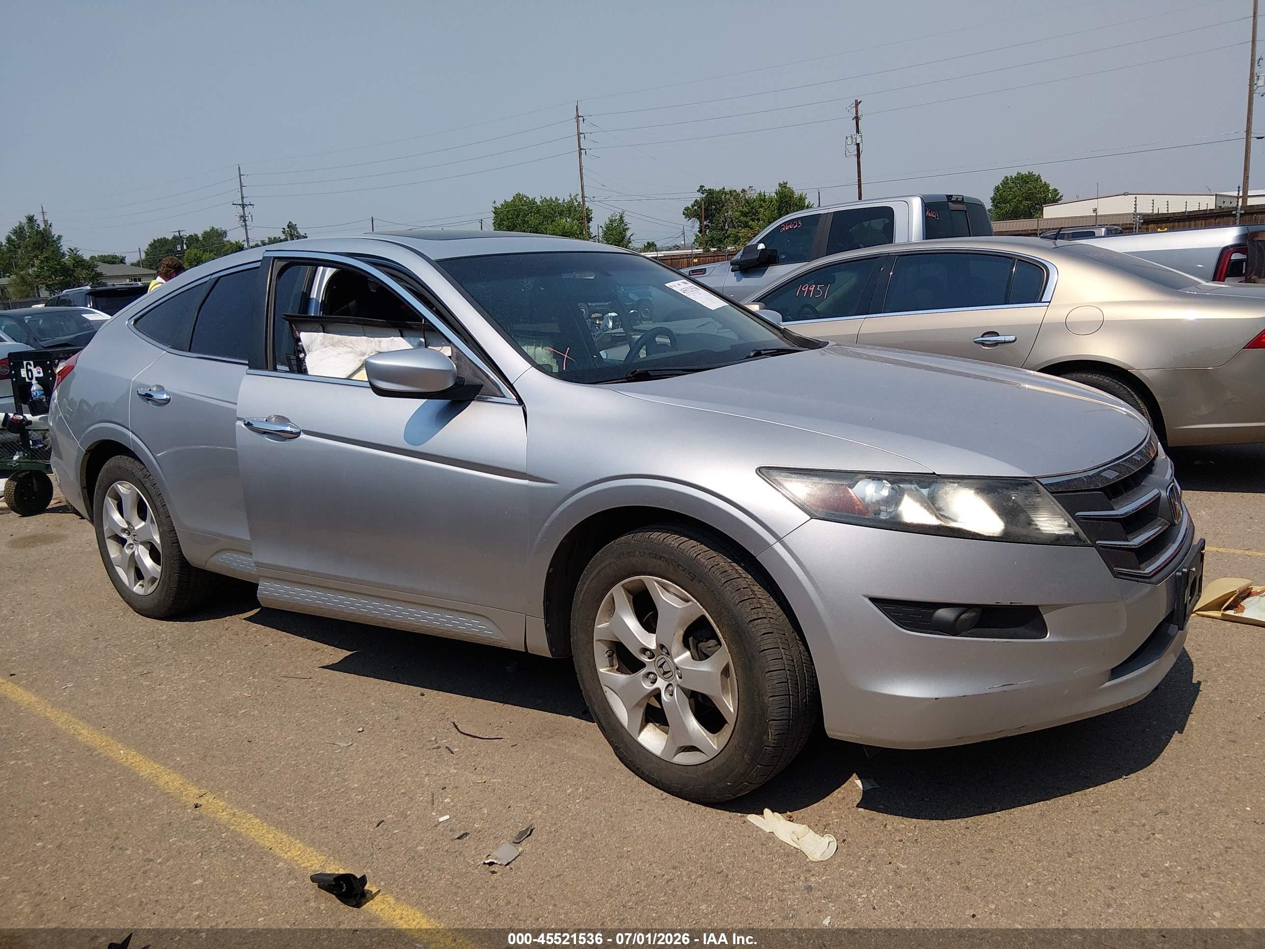 2012 Honda Crosstour Ex-l Silver vin: 5J6TF2H53CL005343