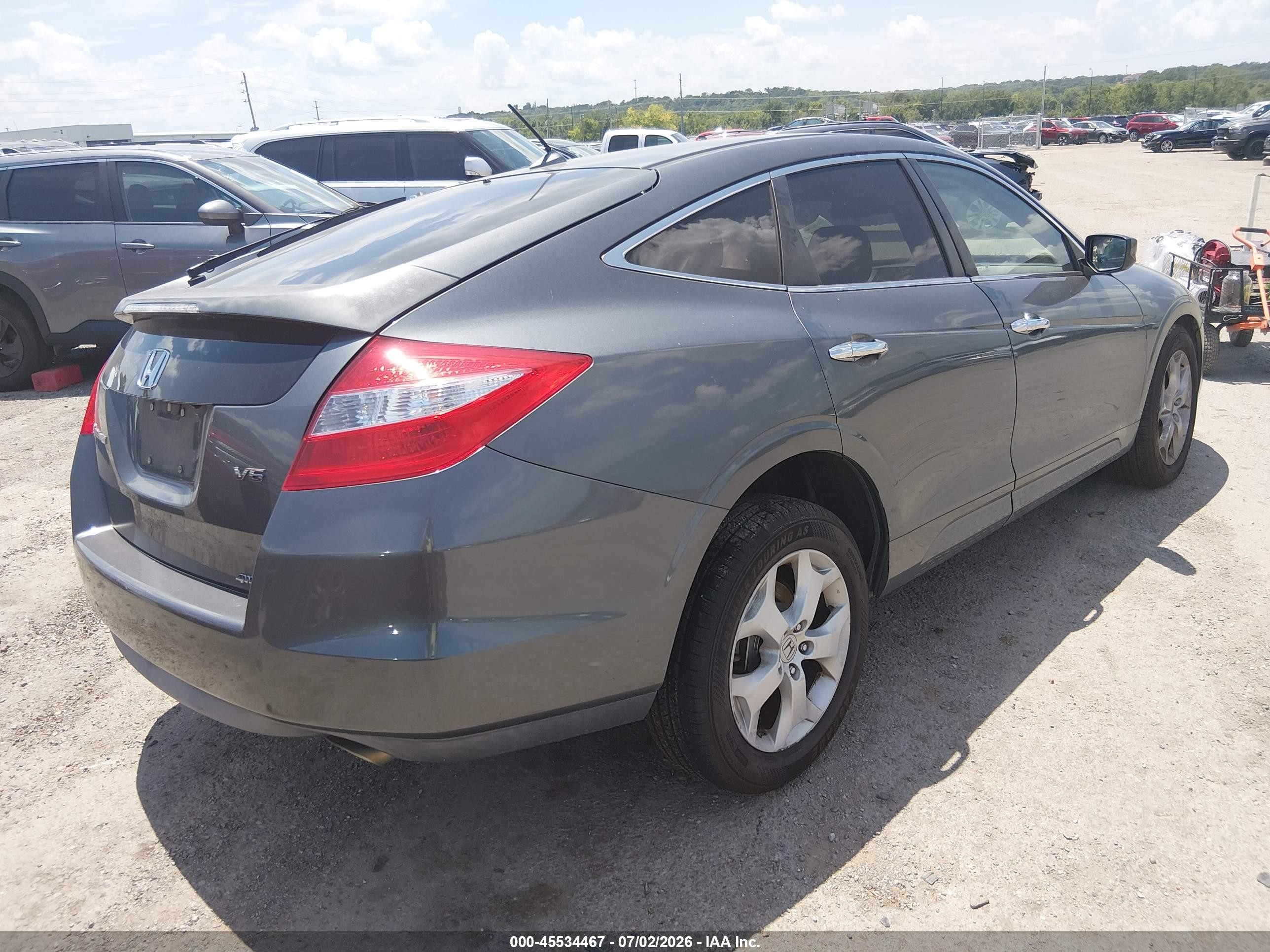 2012 Honda Crosstour Ex-l Gray vin: 5J6TF2H53CL006315