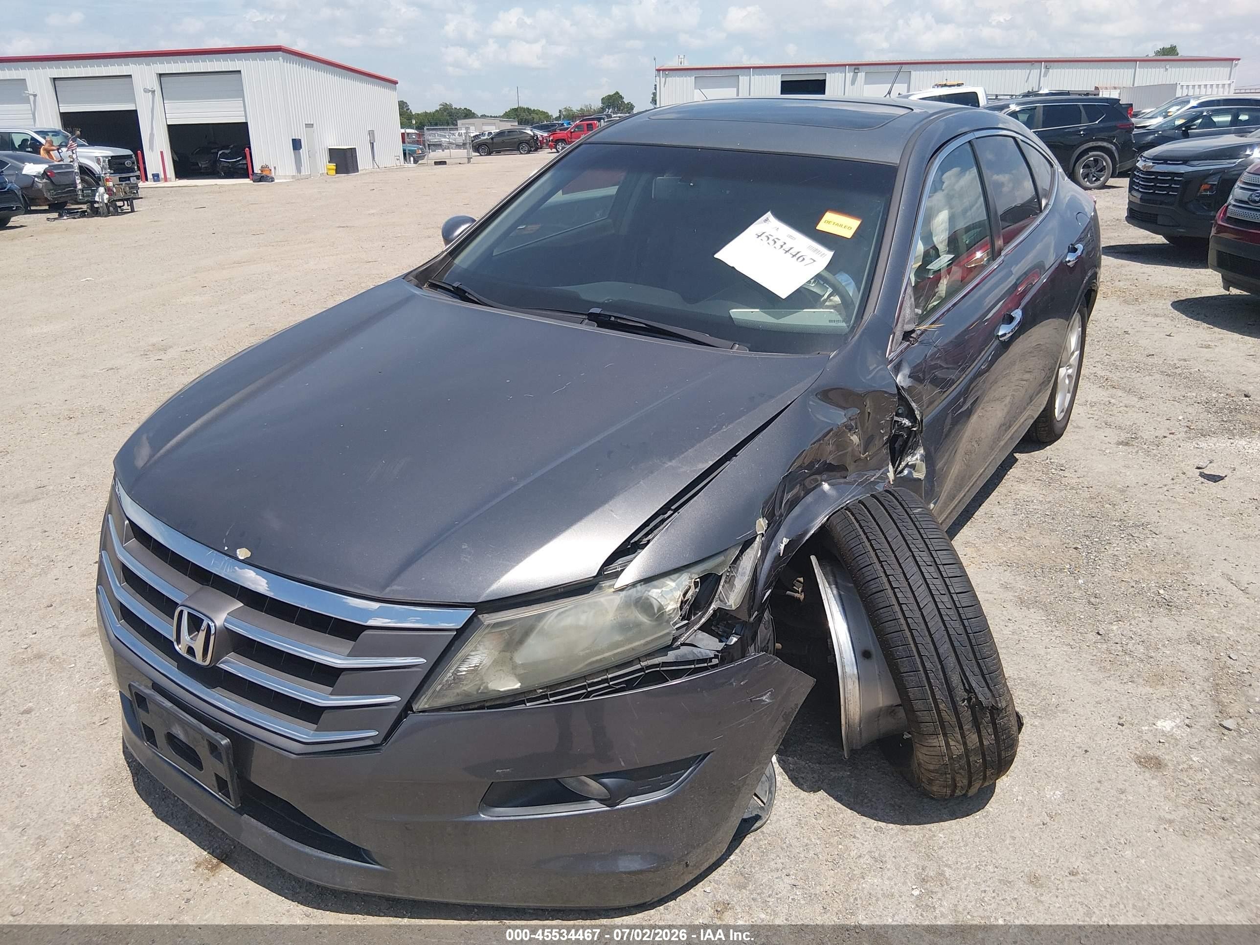 2012 Honda Crosstour Ex-l Gray vin: 5J6TF2H53CL006315