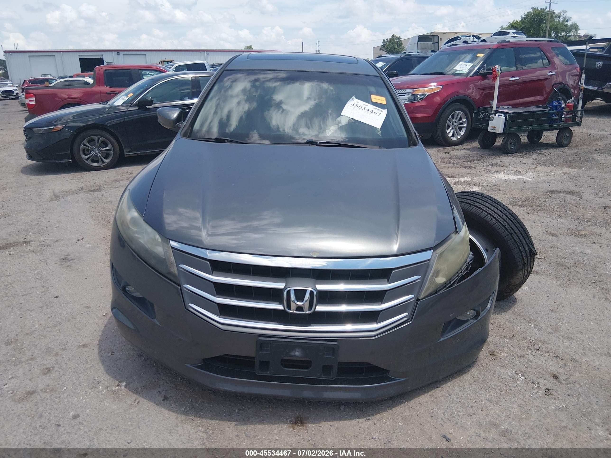 2012 Honda Crosstour Ex-l Gray vin: 5J6TF2H53CL006315