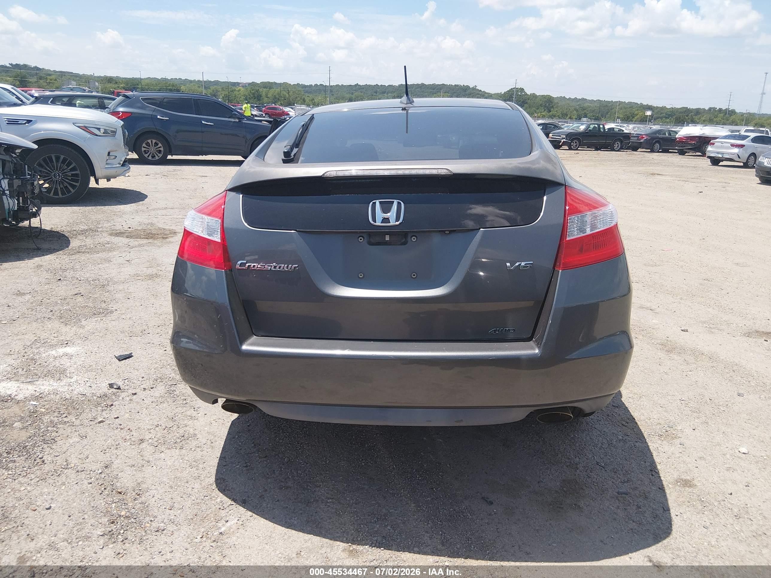 2012 Honda Crosstour Ex-l Gray vin: 5J6TF2H53CL006315