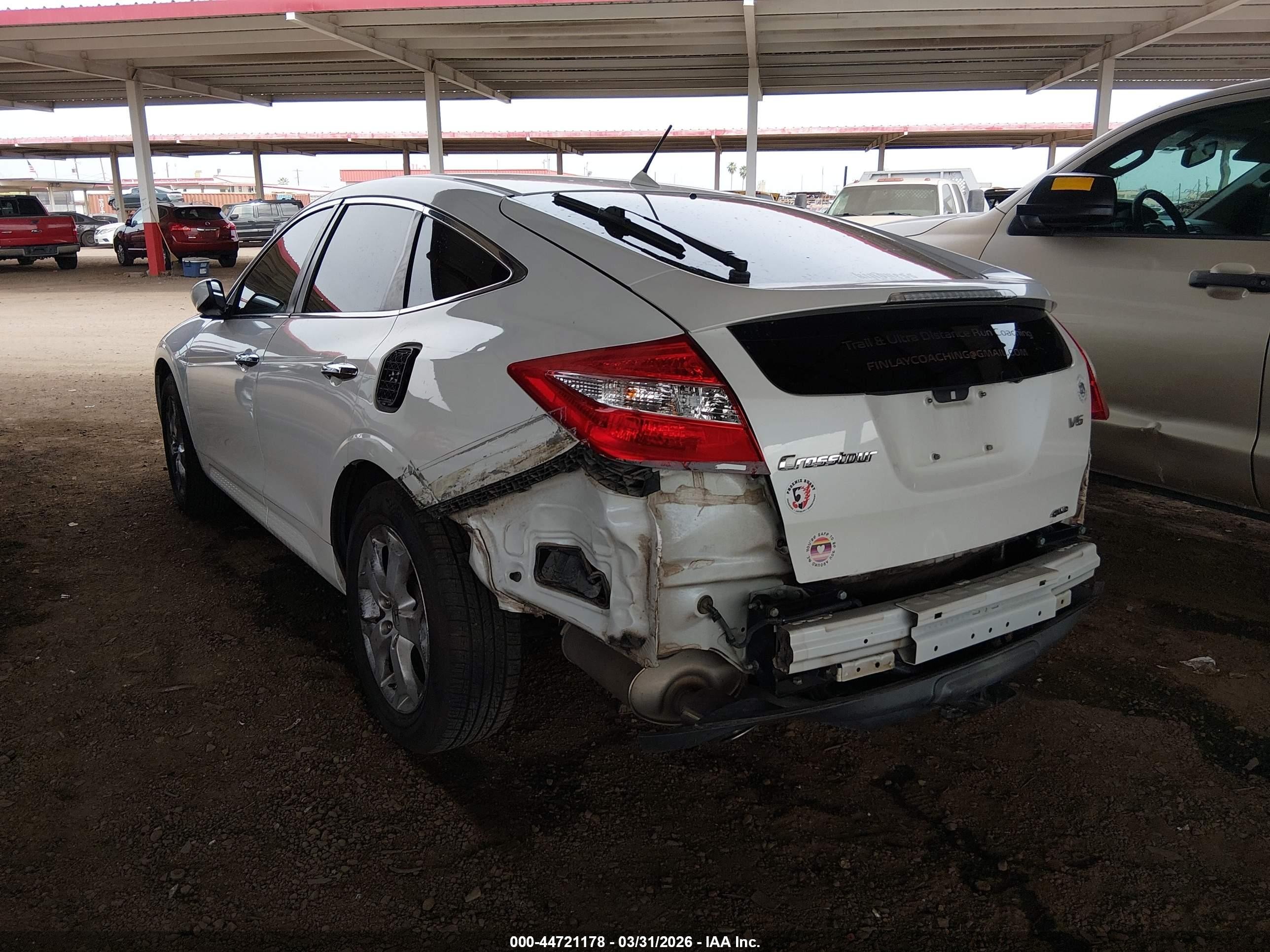2012 Honda Crosstour Ex-l White vin: 5J6TF2H53CL010350