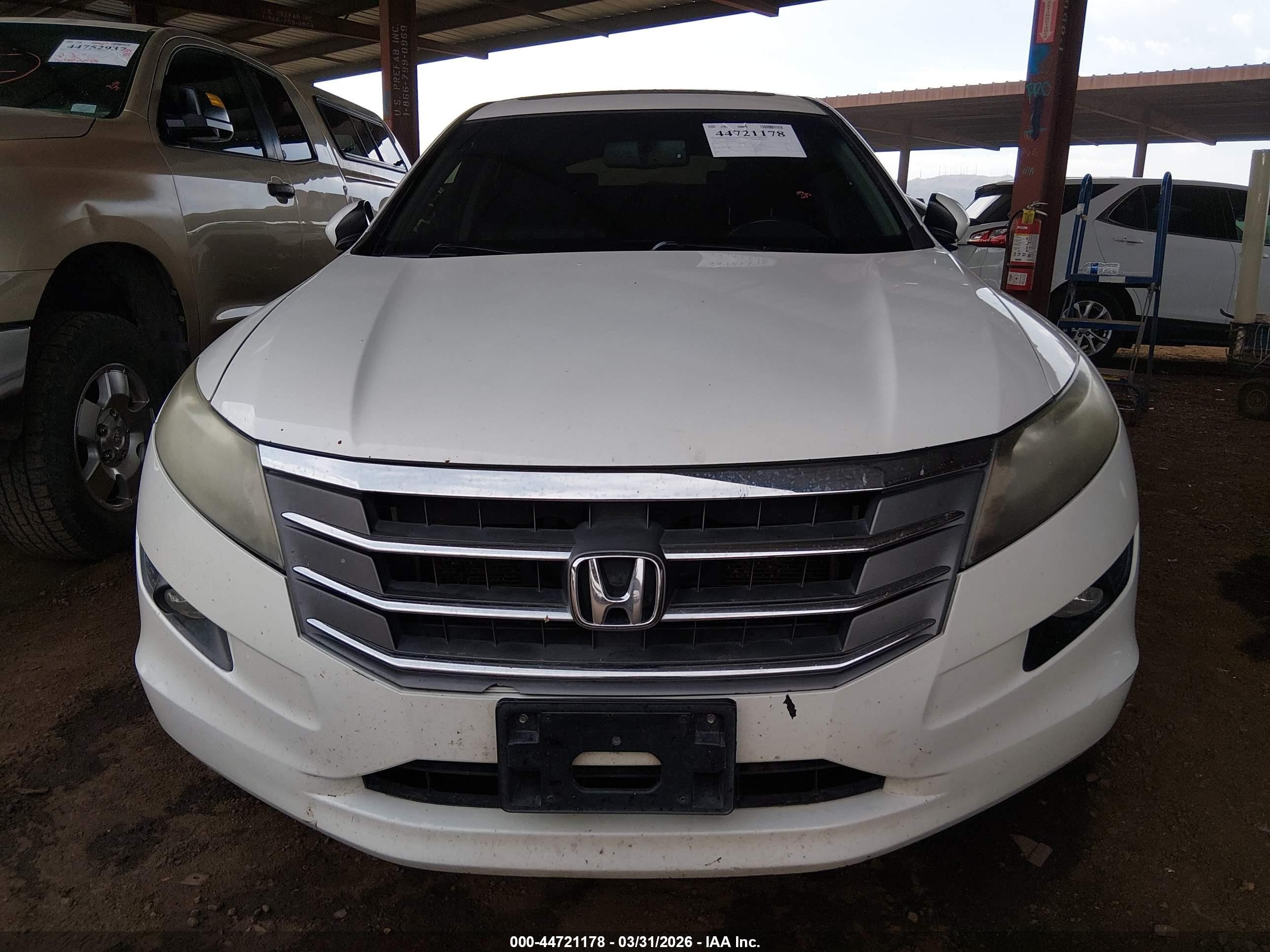 2012 Honda Crosstour Ex-l White vin: 5J6TF2H53CL010350