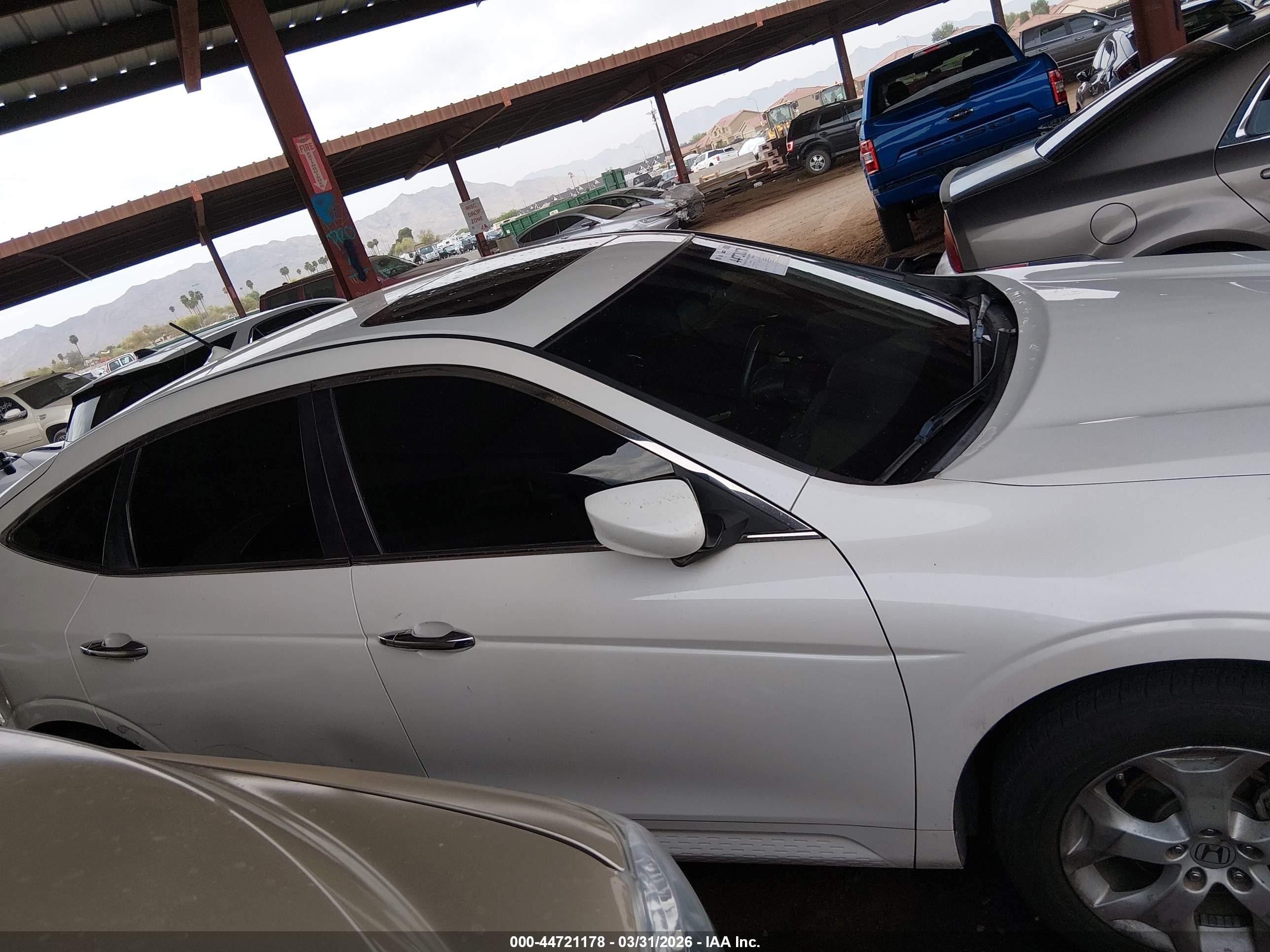 2012 Honda Crosstour Ex-l White vin: 5J6TF2H53CL010350