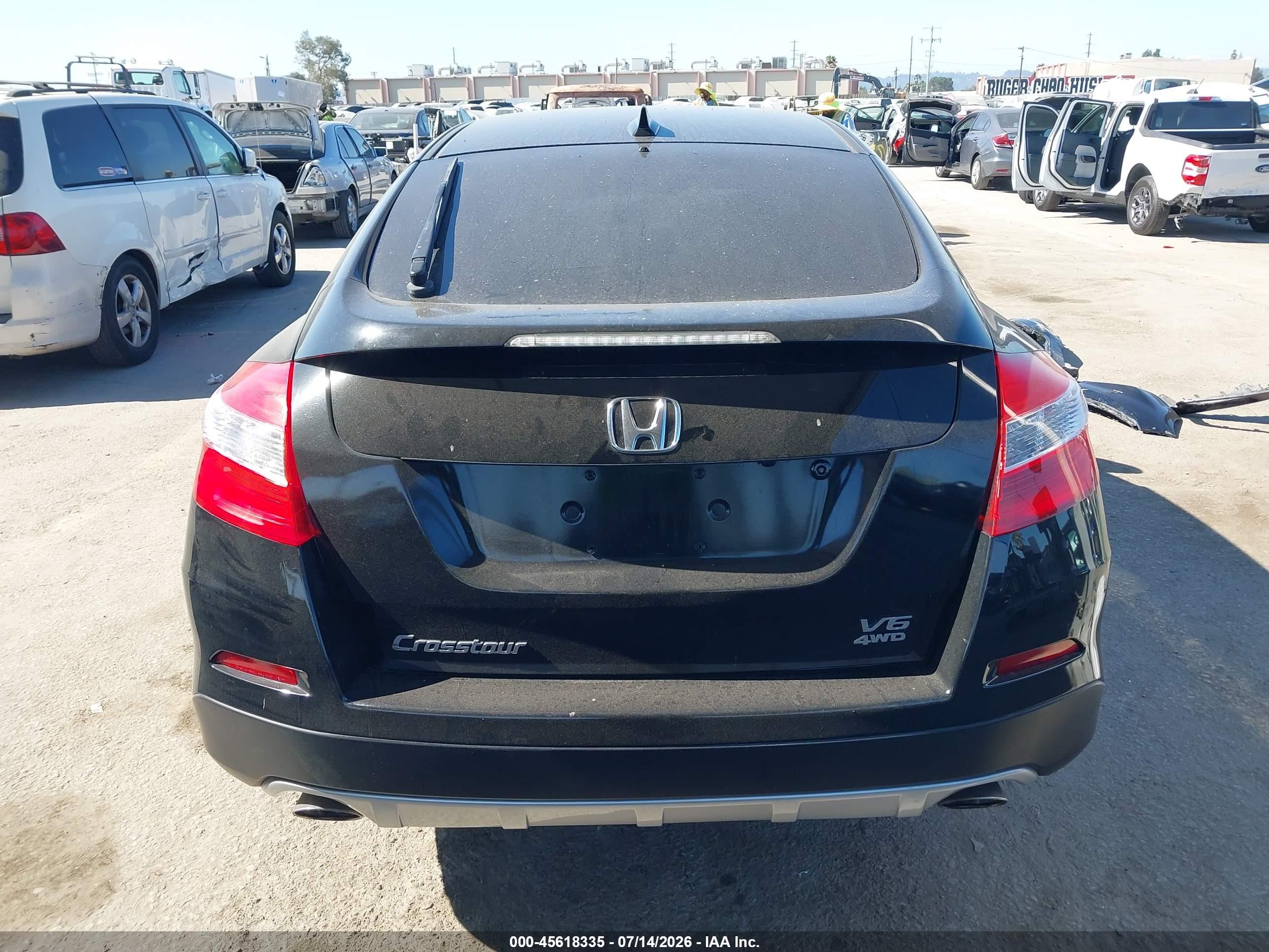 2013 Honda Crosstour Ex-l V6 Black vin: 5J6TF2H53DL001309