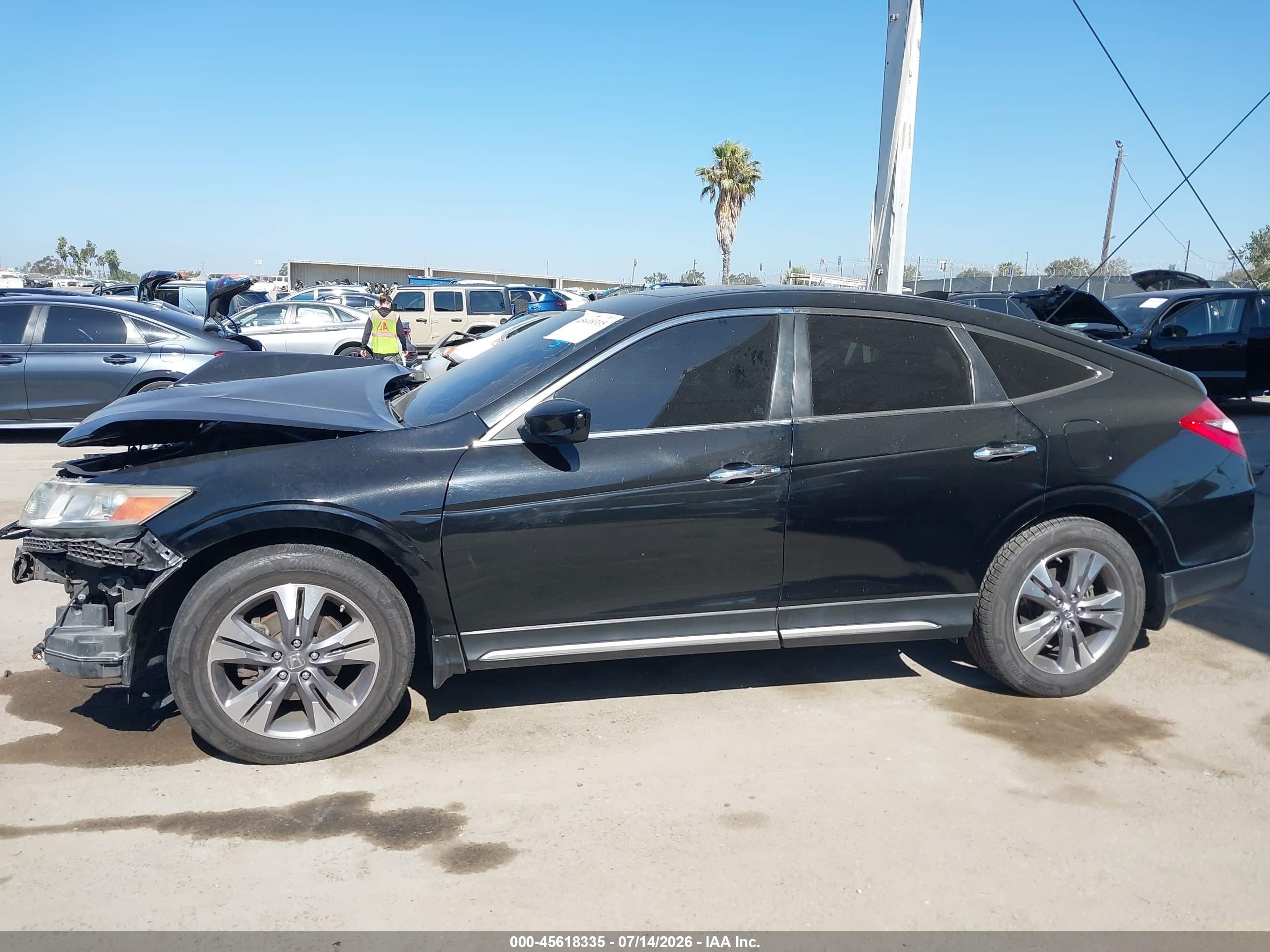 2013 Honda Crosstour Ex-l V6 Black vin: 5J6TF2H53DL001309