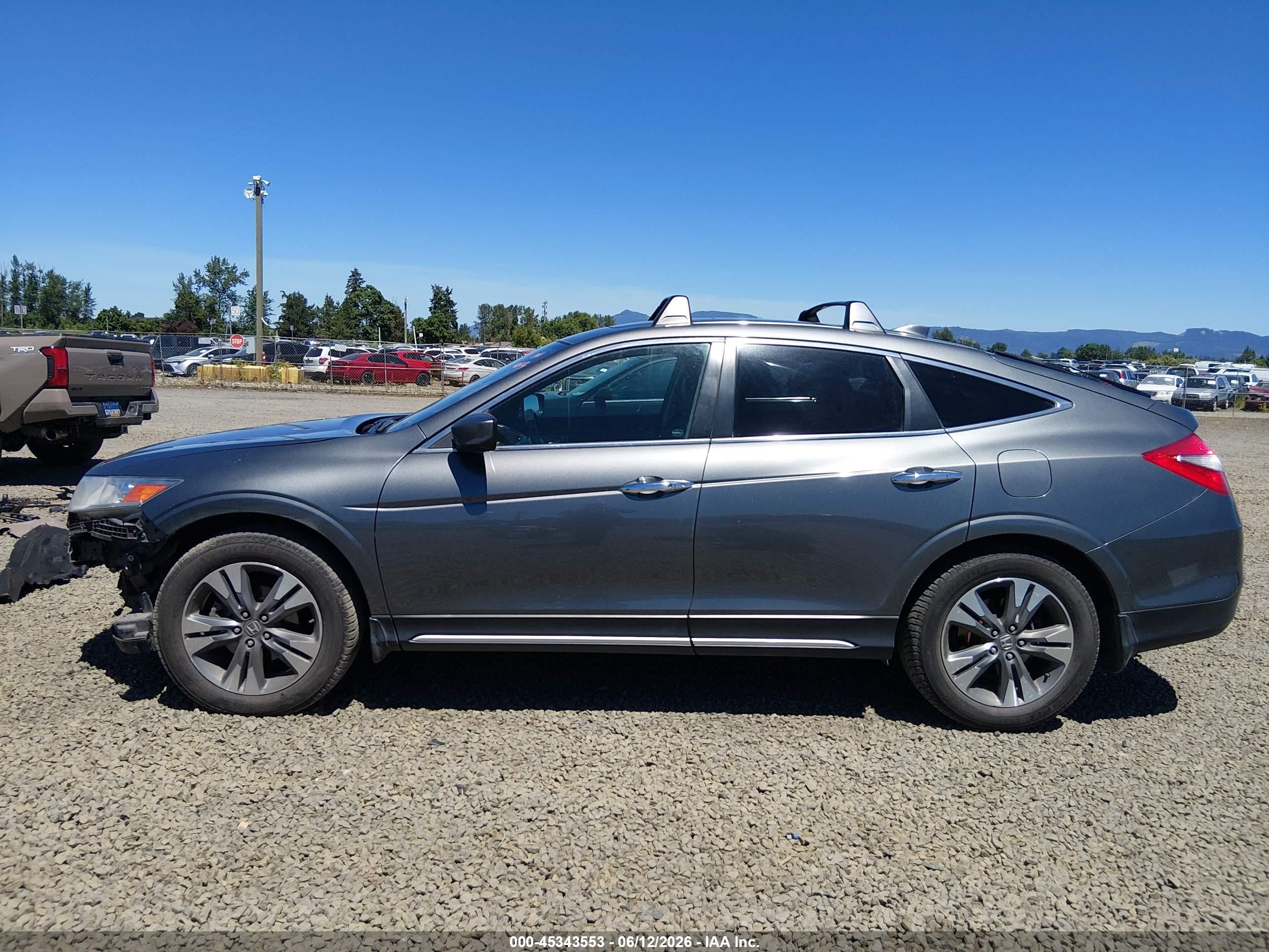2014 Honda Crosstour Ex-l V6 Gray vin: 5J6TF2H53EL001750