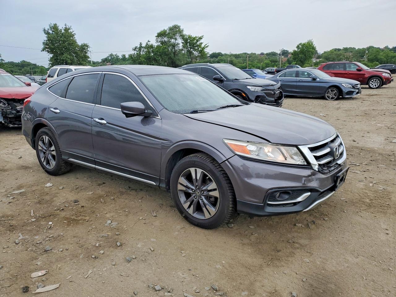 2015 Honda Crosstour Exl Gray vin: 5J6TF2H53FL004097