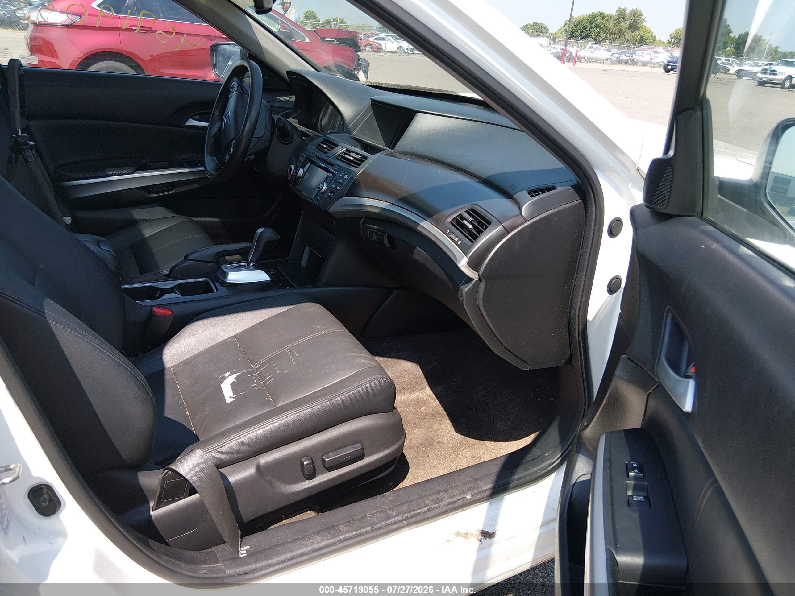 2015 Honda Crosstour Ex-l V6 White vin: 5J6TF2H53FL004312