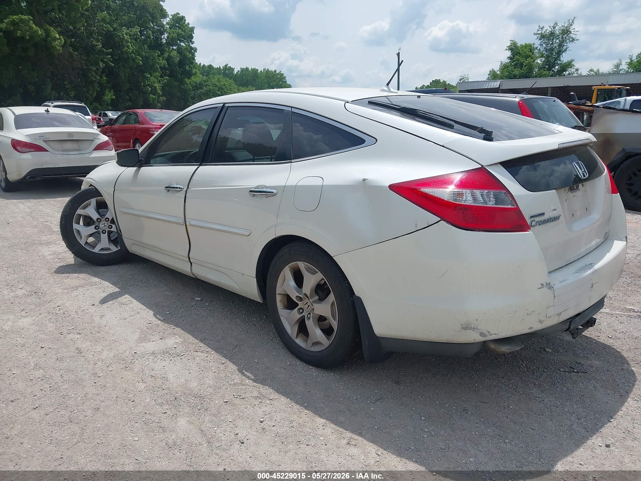 2010 Honda Accord Crosstour Ex-l White vin: 5J6TF2H54AL001007