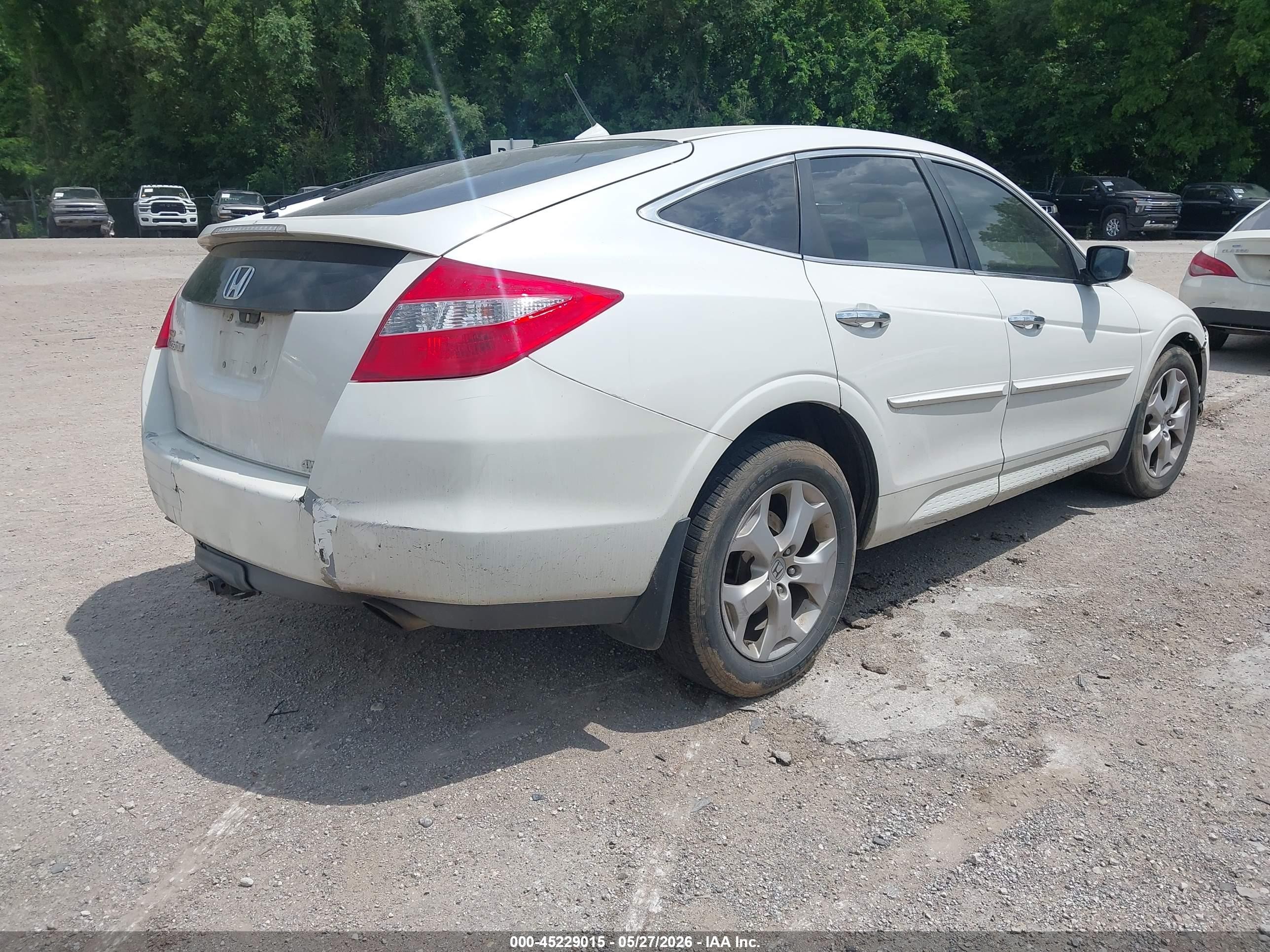 2010 Honda Accord Crosstour Ex-l White vin: 5J6TF2H54AL001007