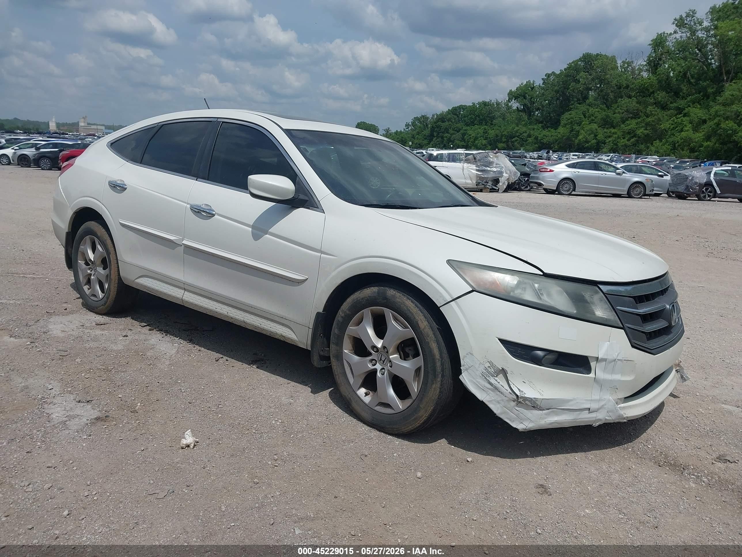 2010 Honda Accord Crosstour Ex-l White vin: 5J6TF2H54AL001007
