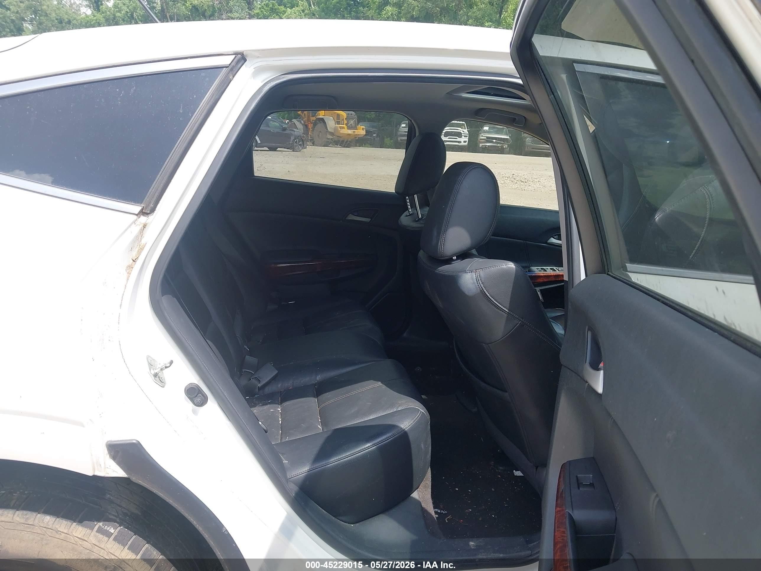 2010 Honda Accord Crosstour Ex-l White vin: 5J6TF2H54AL001007