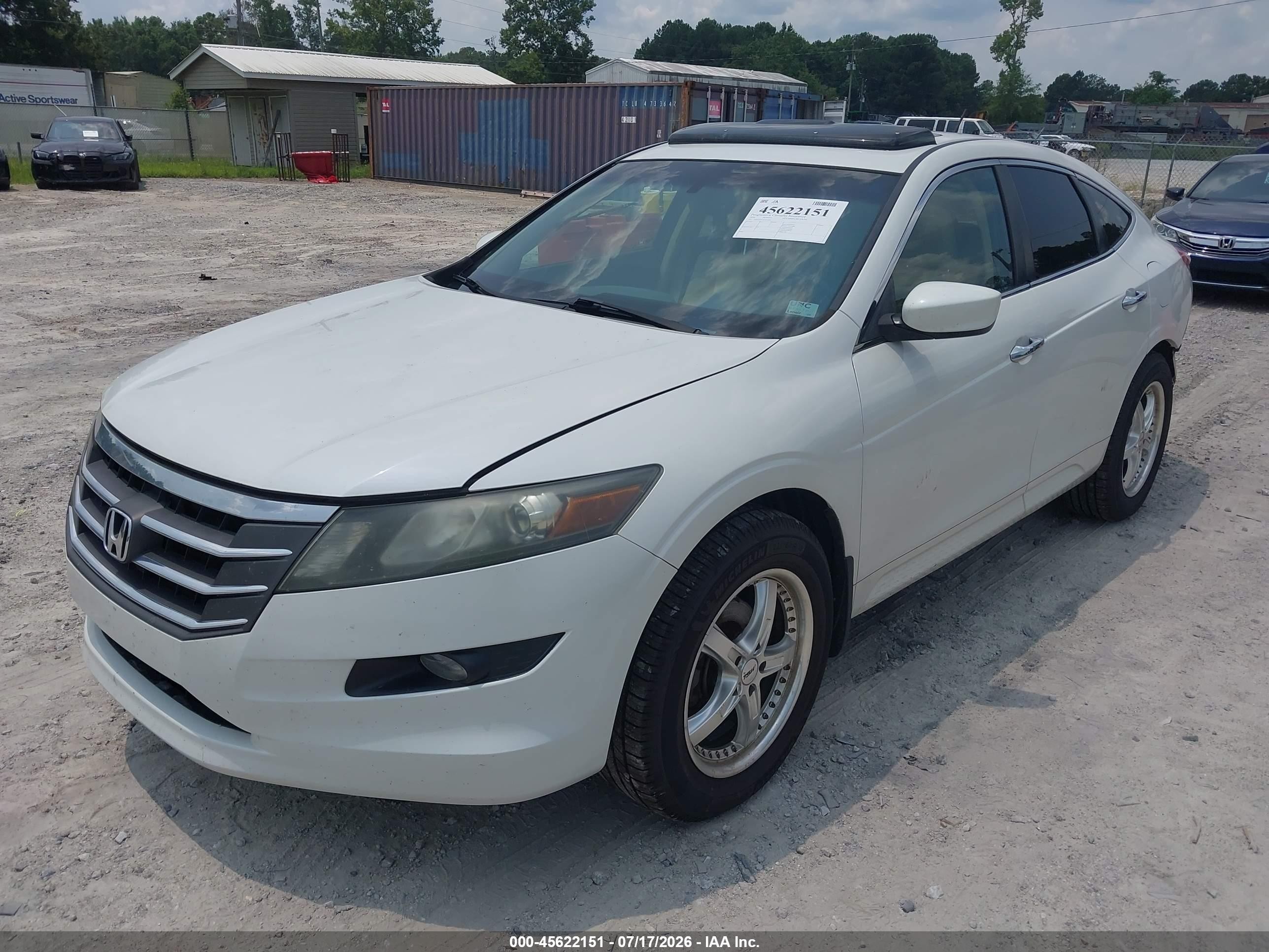 2010 Honda Accord Crosstour Ex-l Белый vin: 5J6TF2H54AL011407