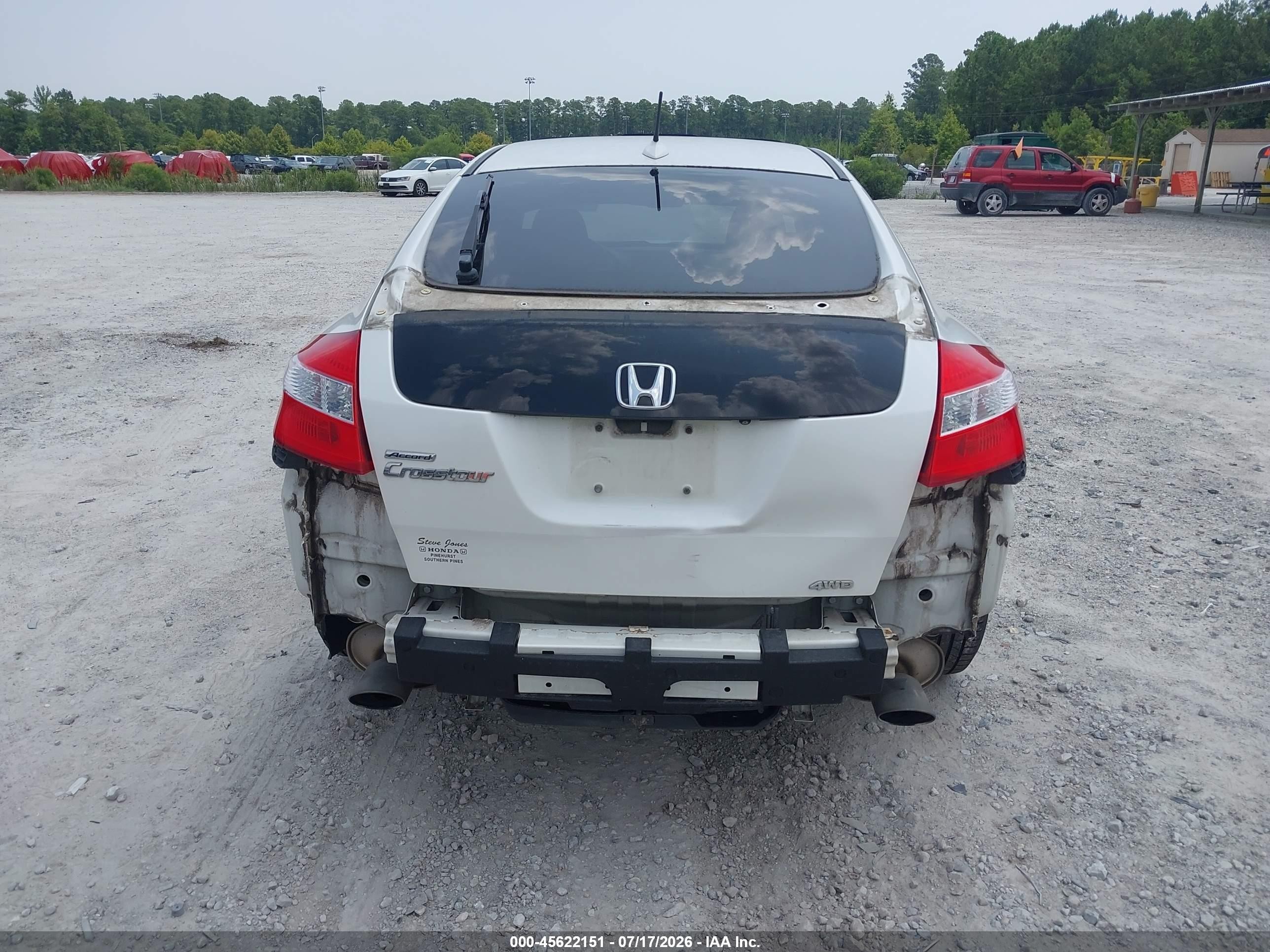 2010 Honda Accord Crosstour Ex-l Белый vin: 5J6TF2H54AL011407