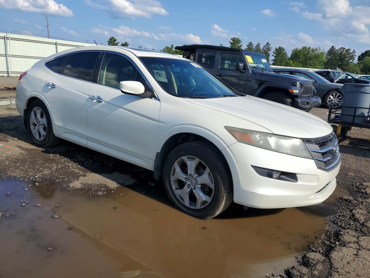 2012 Honda Crosstour Exl White vin: 5J6TF2H54CL002810