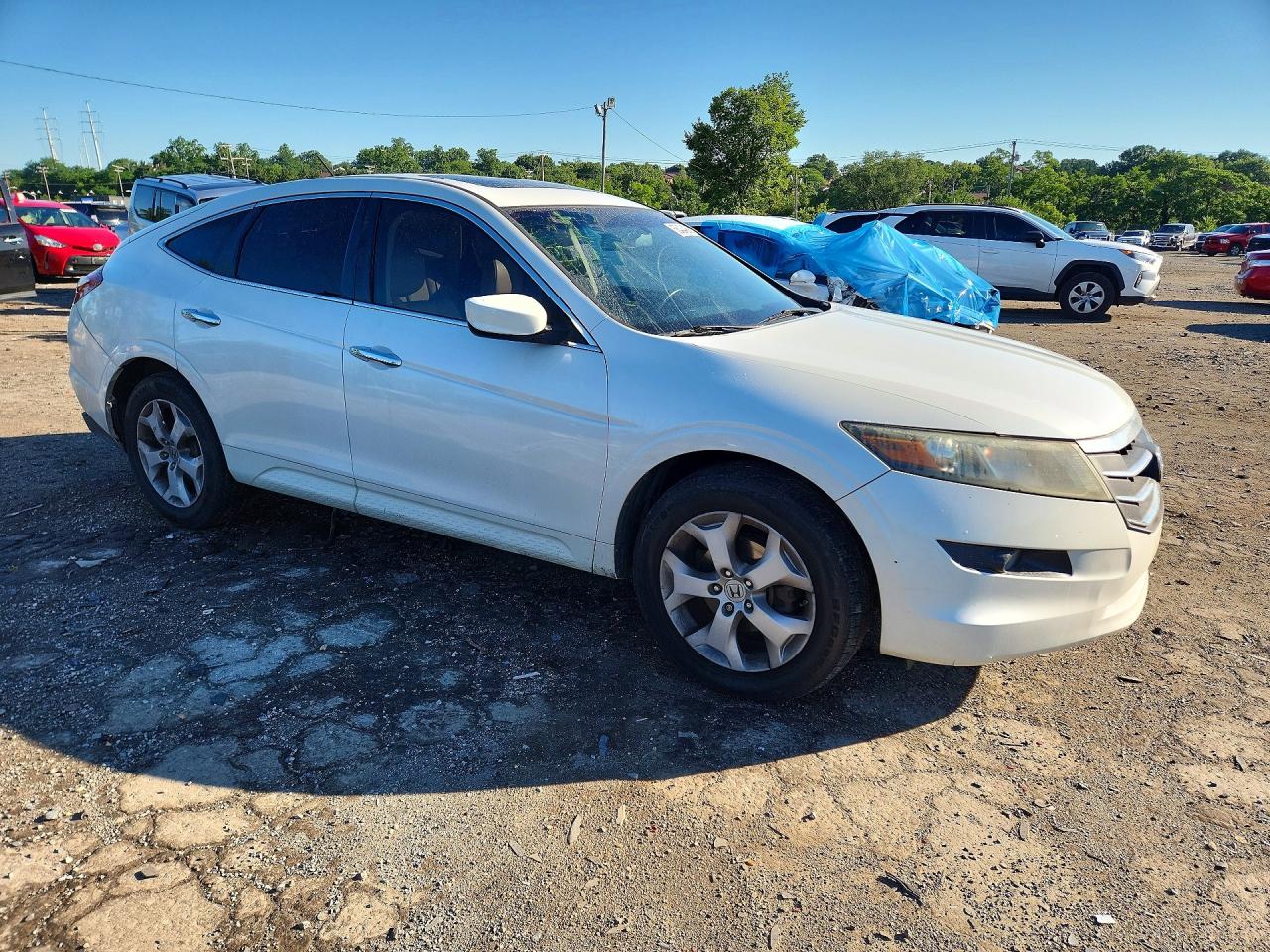 2012 Honda Crosstour Exl White vin: 5J6TF2H54CL004136