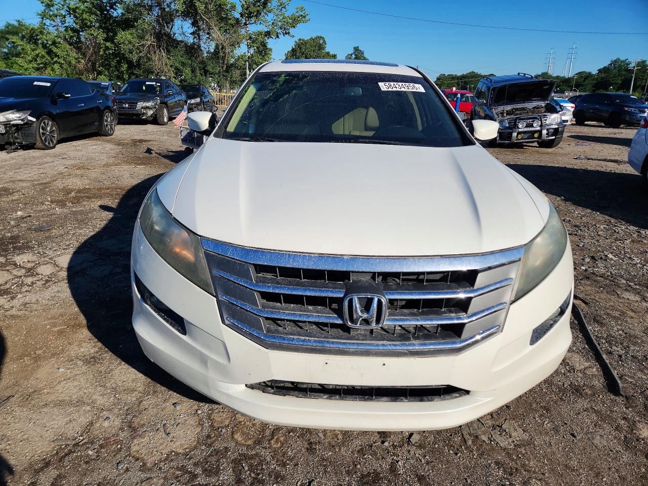 2012 Honda Crosstour Exl White vin: 5J6TF2H54CL004136