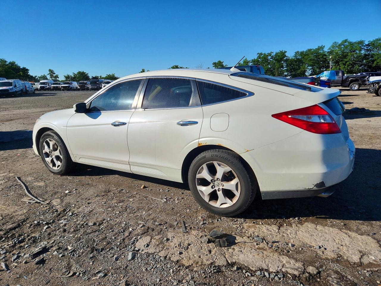 2012 Honda Crosstour Exl White vin: 5J6TF2H54CL004136