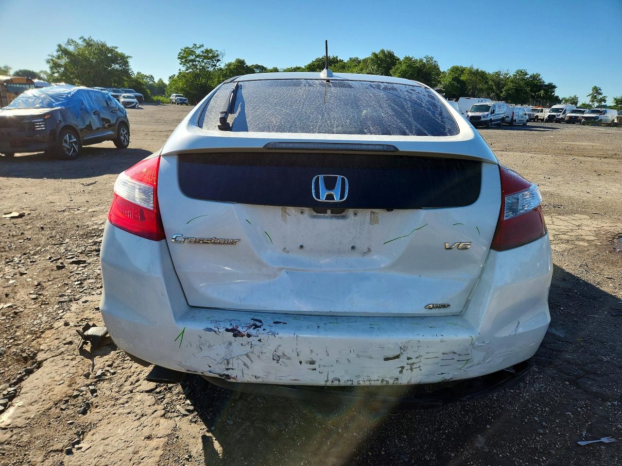 2012 Honda Crosstour Exl White vin: 5J6TF2H54CL004136