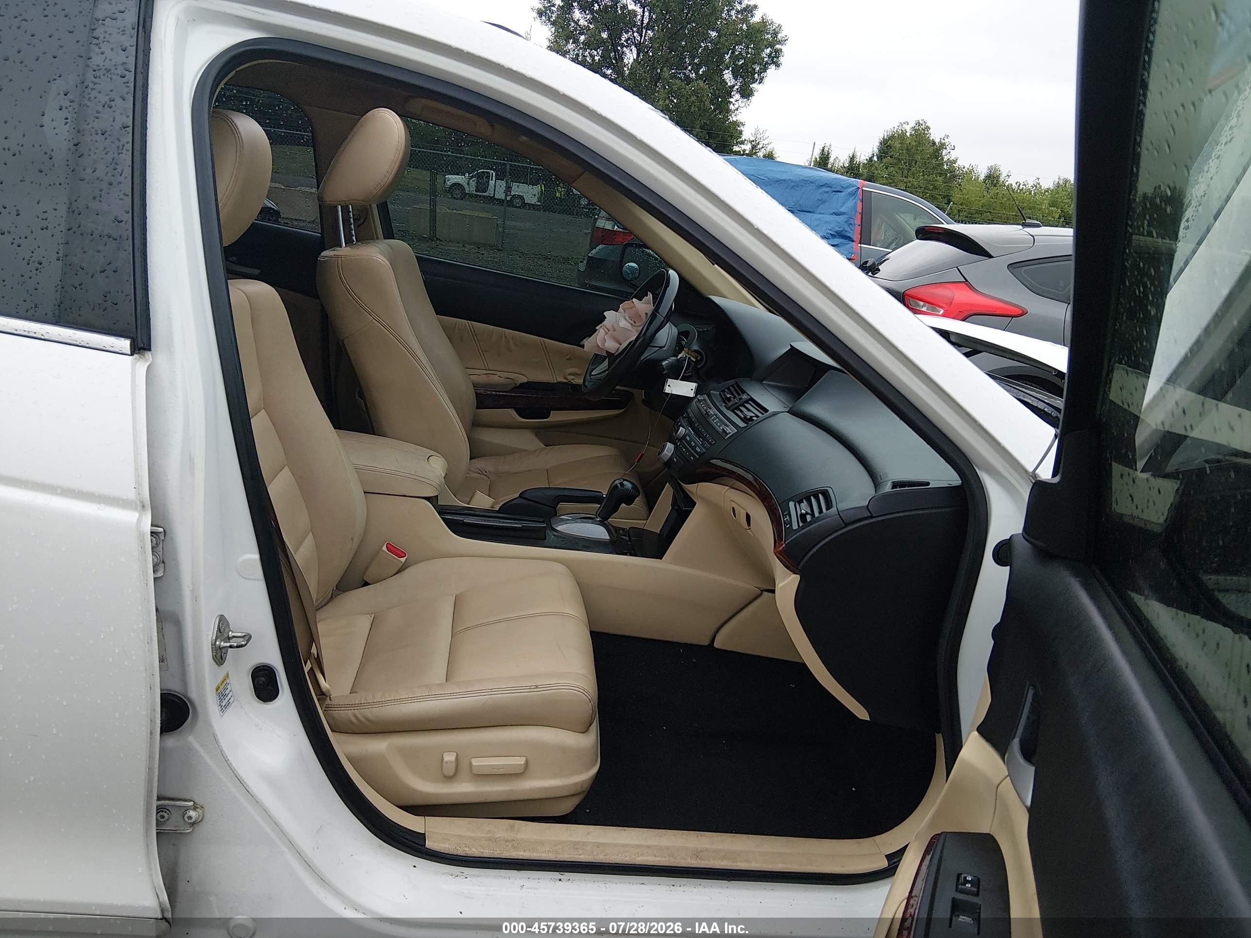 2012 Honda Crosstour Ex-l Cream vin: 5J6TF2H54CL008493