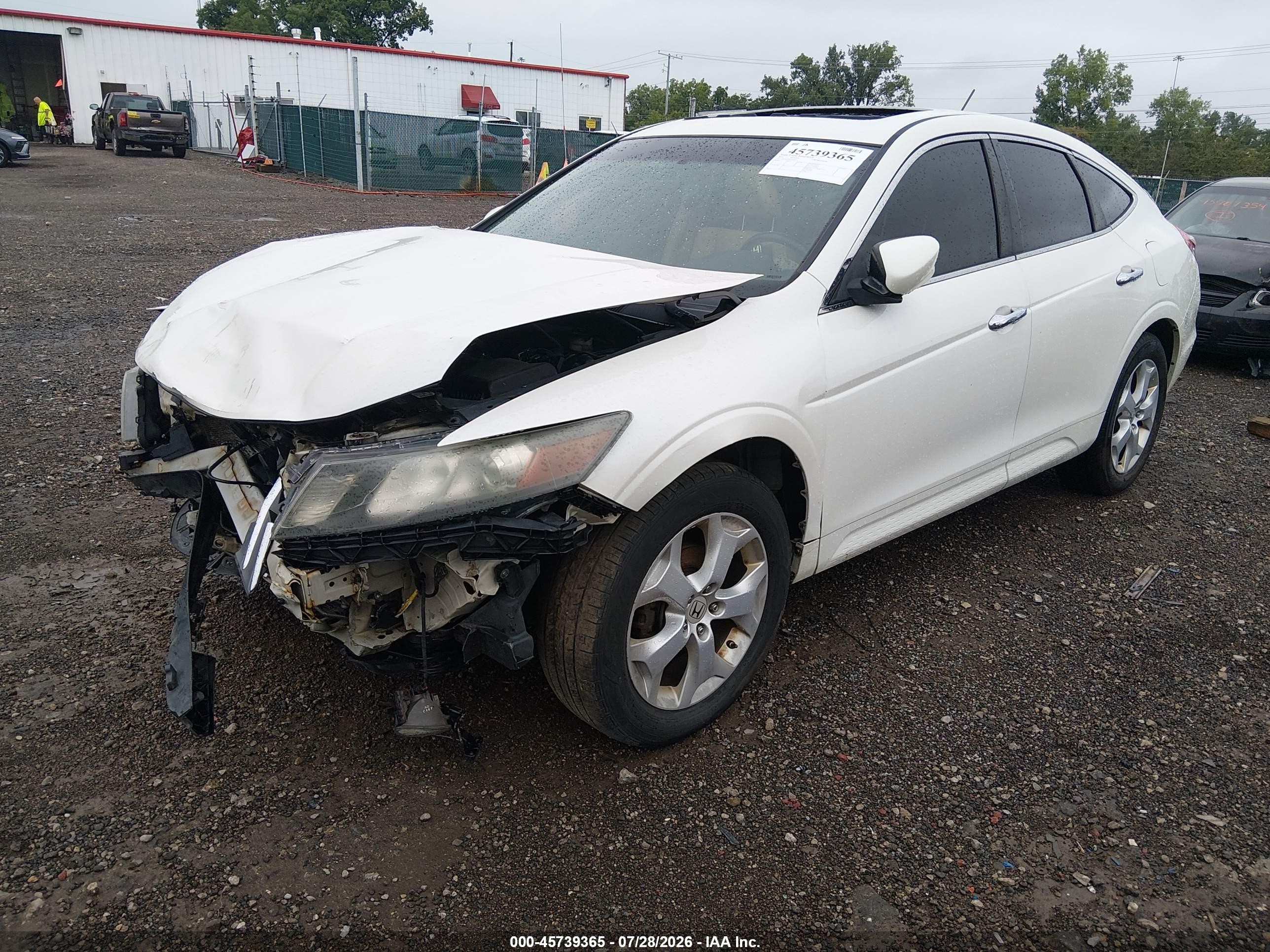 2012 Honda Crosstour Ex-l Cream vin: 5J6TF2H54CL008493