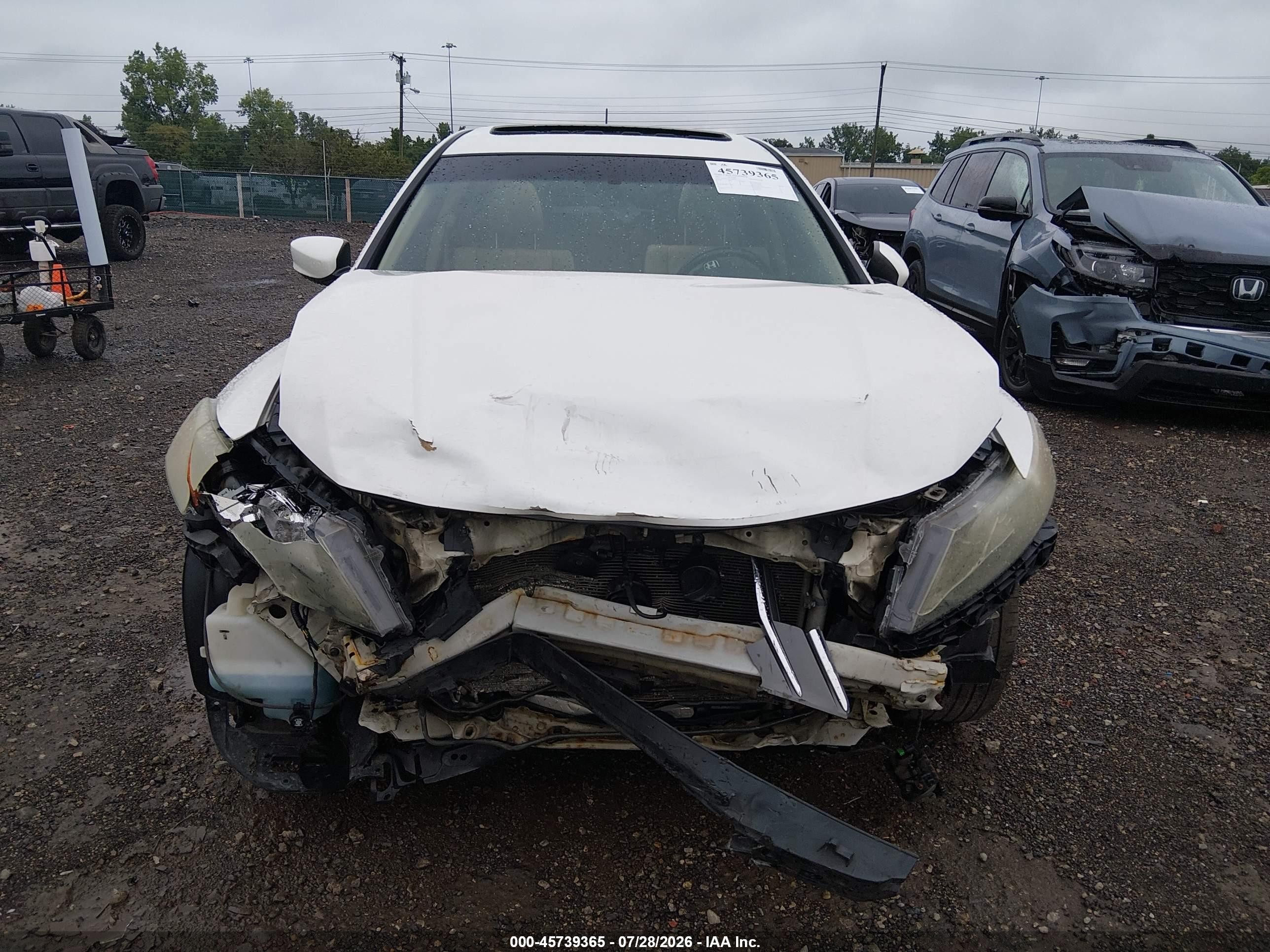 2012 Honda Crosstour Ex-l Cream vin: 5J6TF2H54CL008493