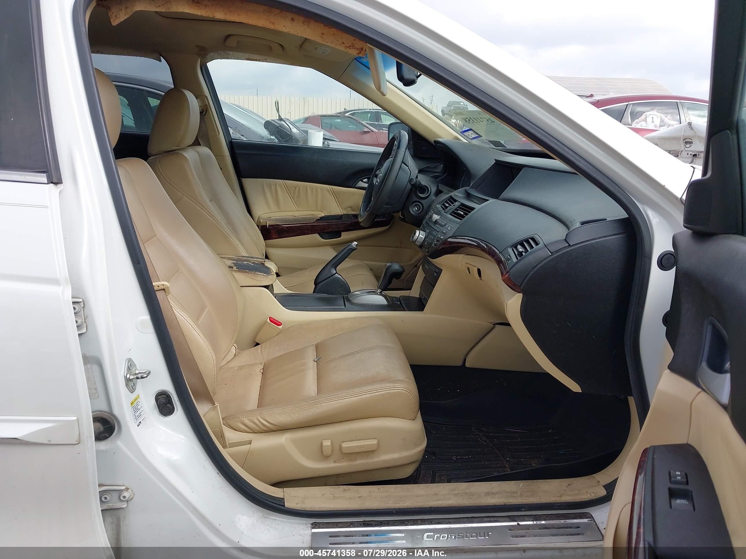 2012 Honda Crosstour Ex-l White vin: 5J6TF2H54CL008820