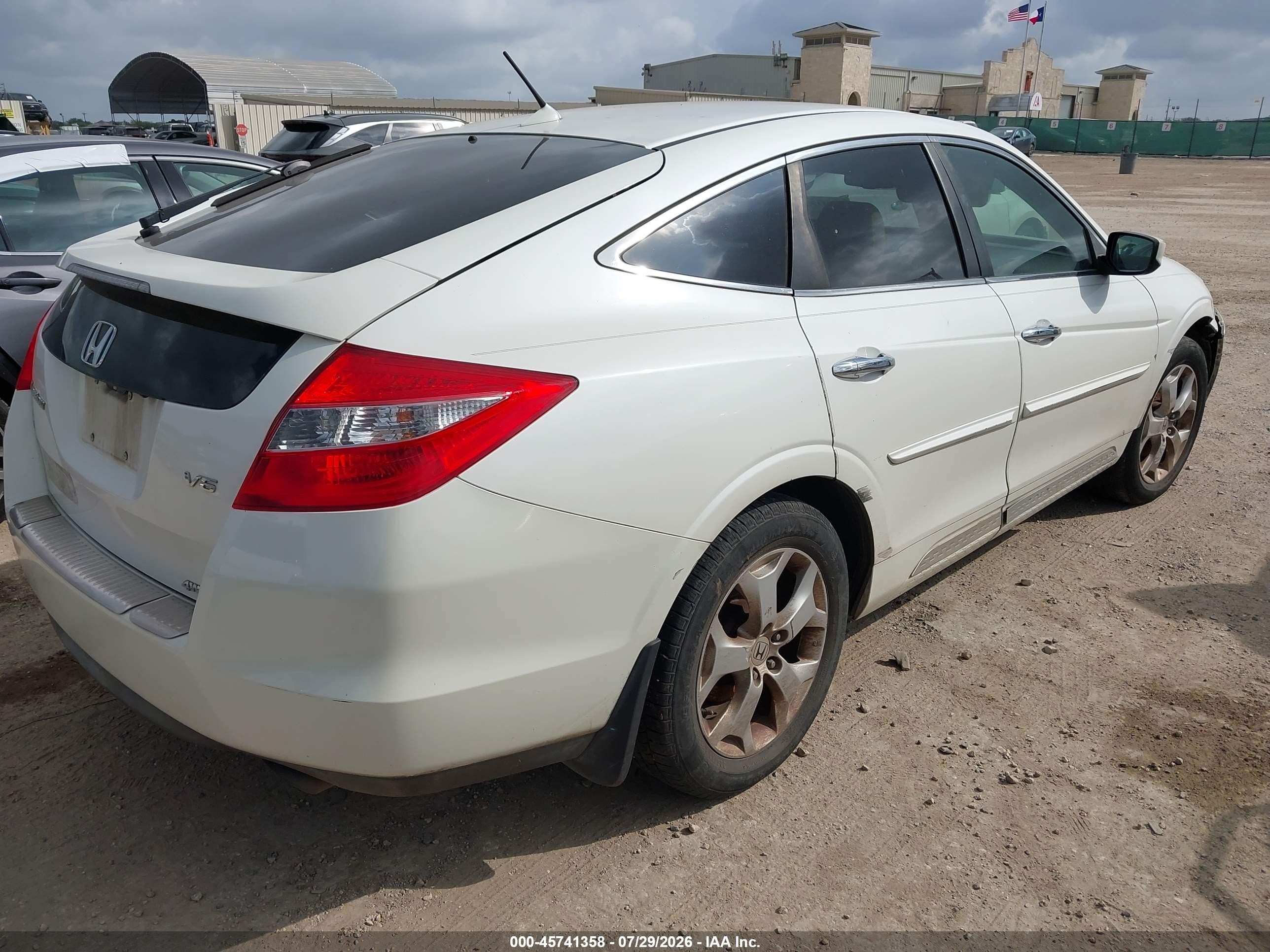 2012 Honda Crosstour Ex-l White vin: 5J6TF2H54CL008820
