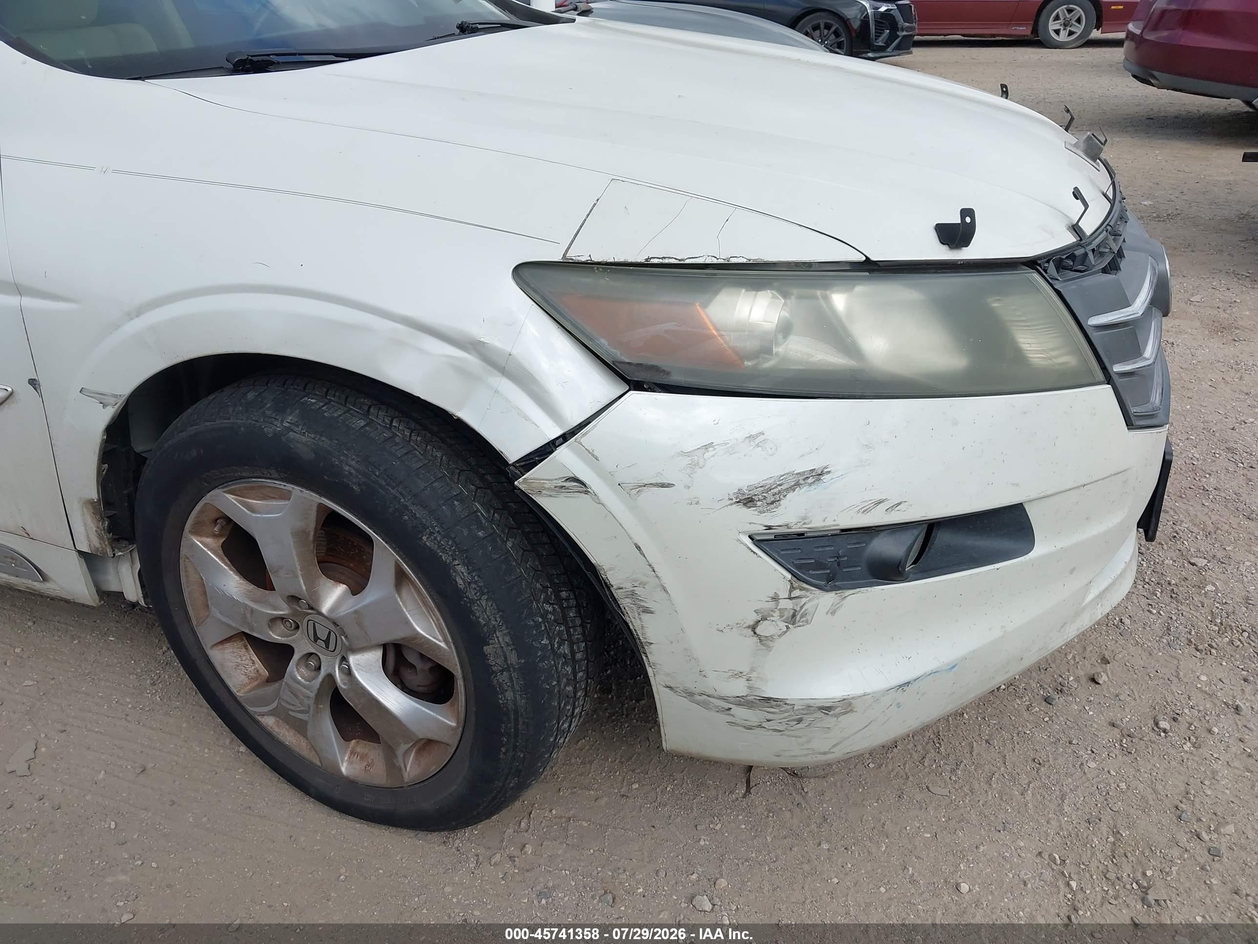 2012 Honda Crosstour Ex-l White vin: 5J6TF2H54CL008820