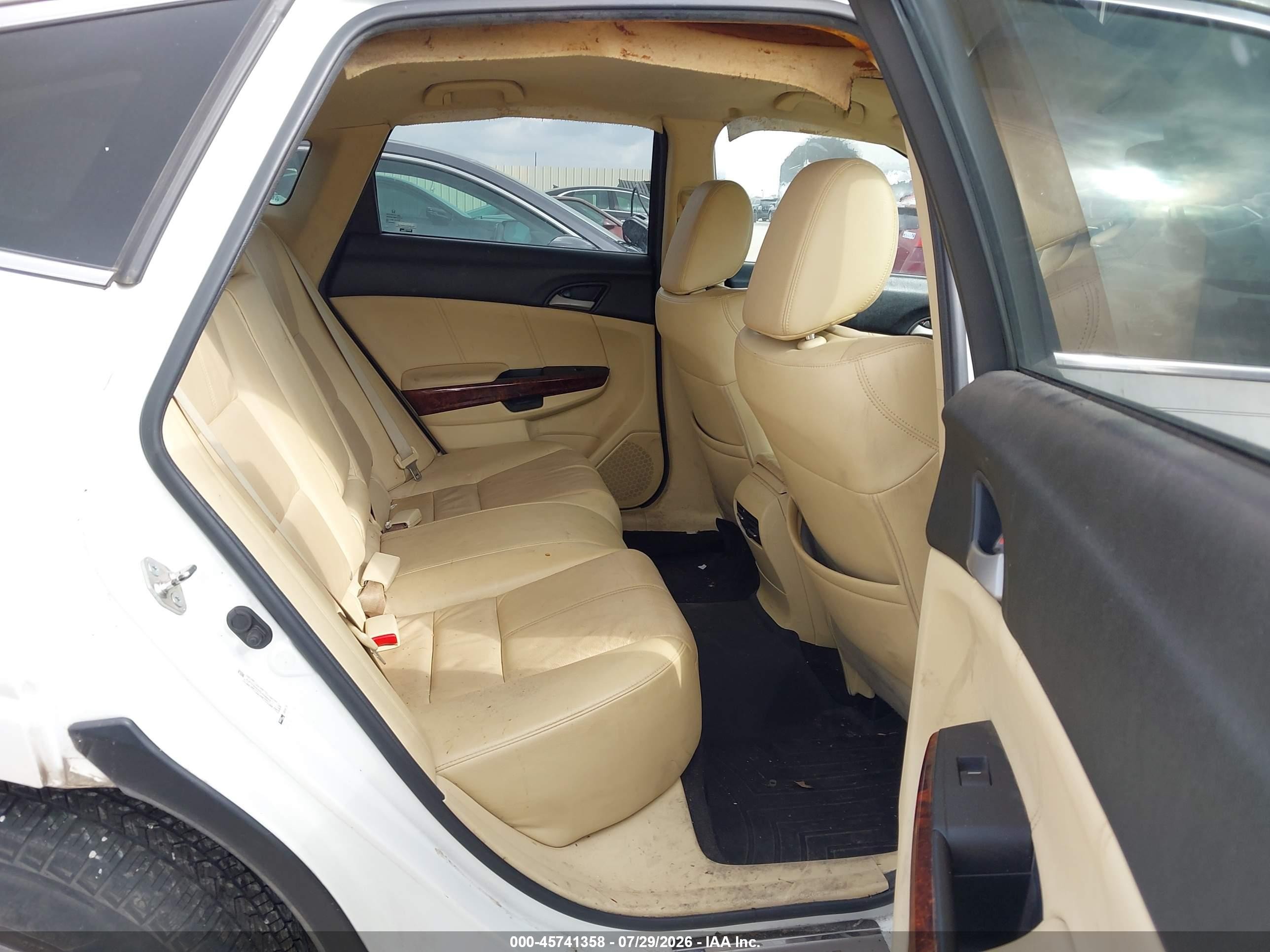 2012 Honda Crosstour Ex-l White vin: 5J6TF2H54CL008820