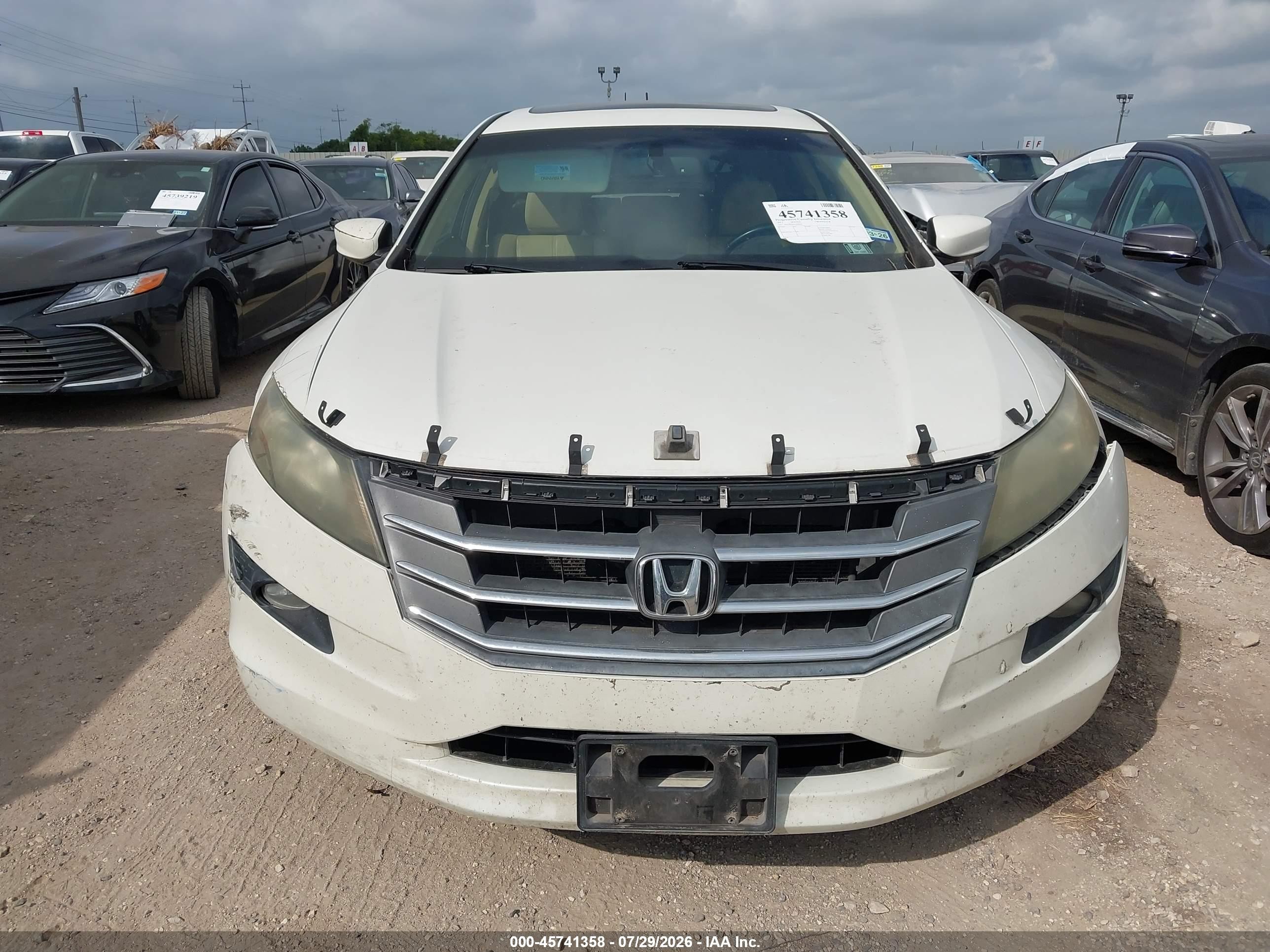 2012 Honda Crosstour Ex-l White vin: 5J6TF2H54CL008820