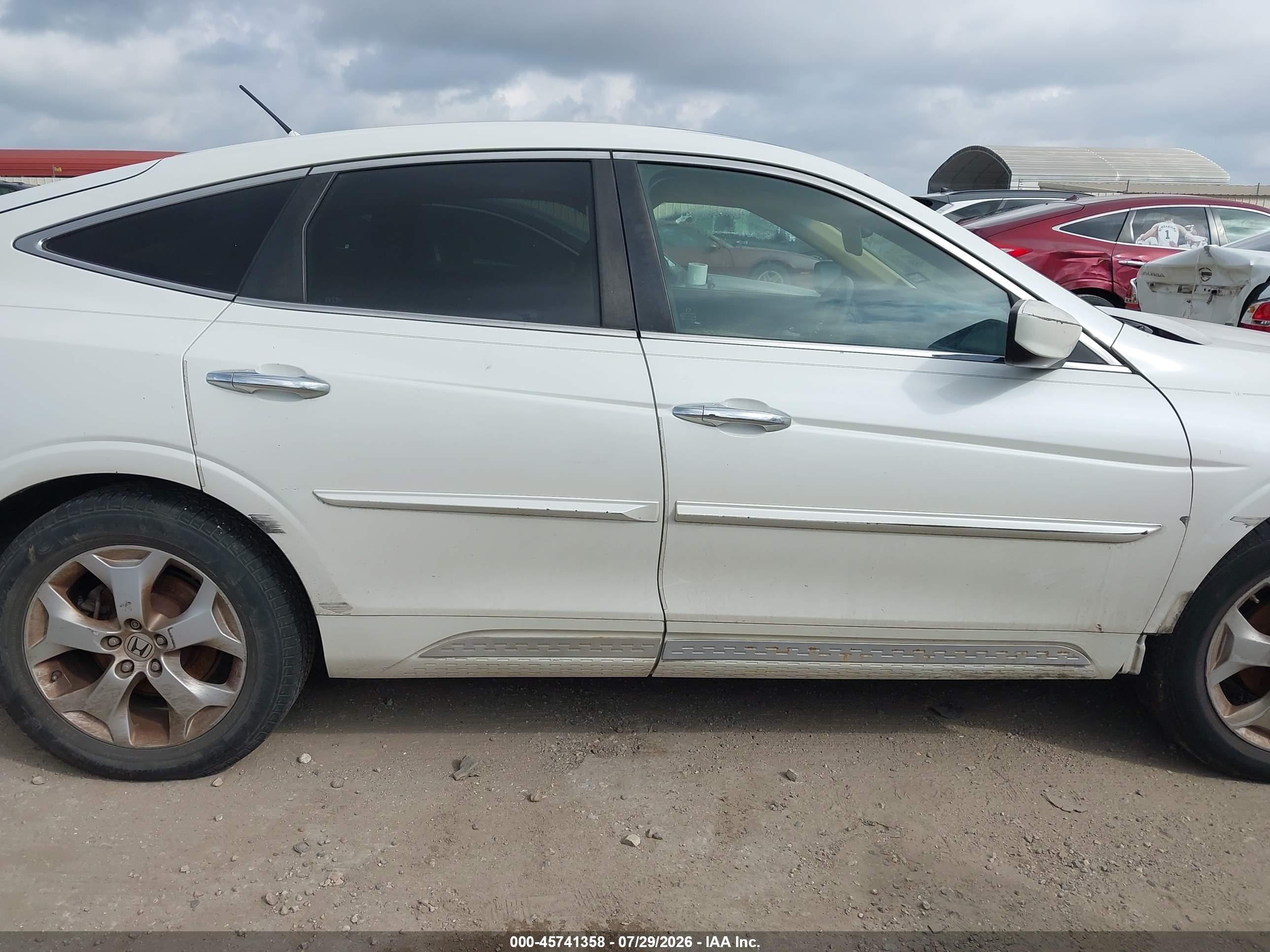 2012 Honda Crosstour Ex-l White vin: 5J6TF2H54CL008820