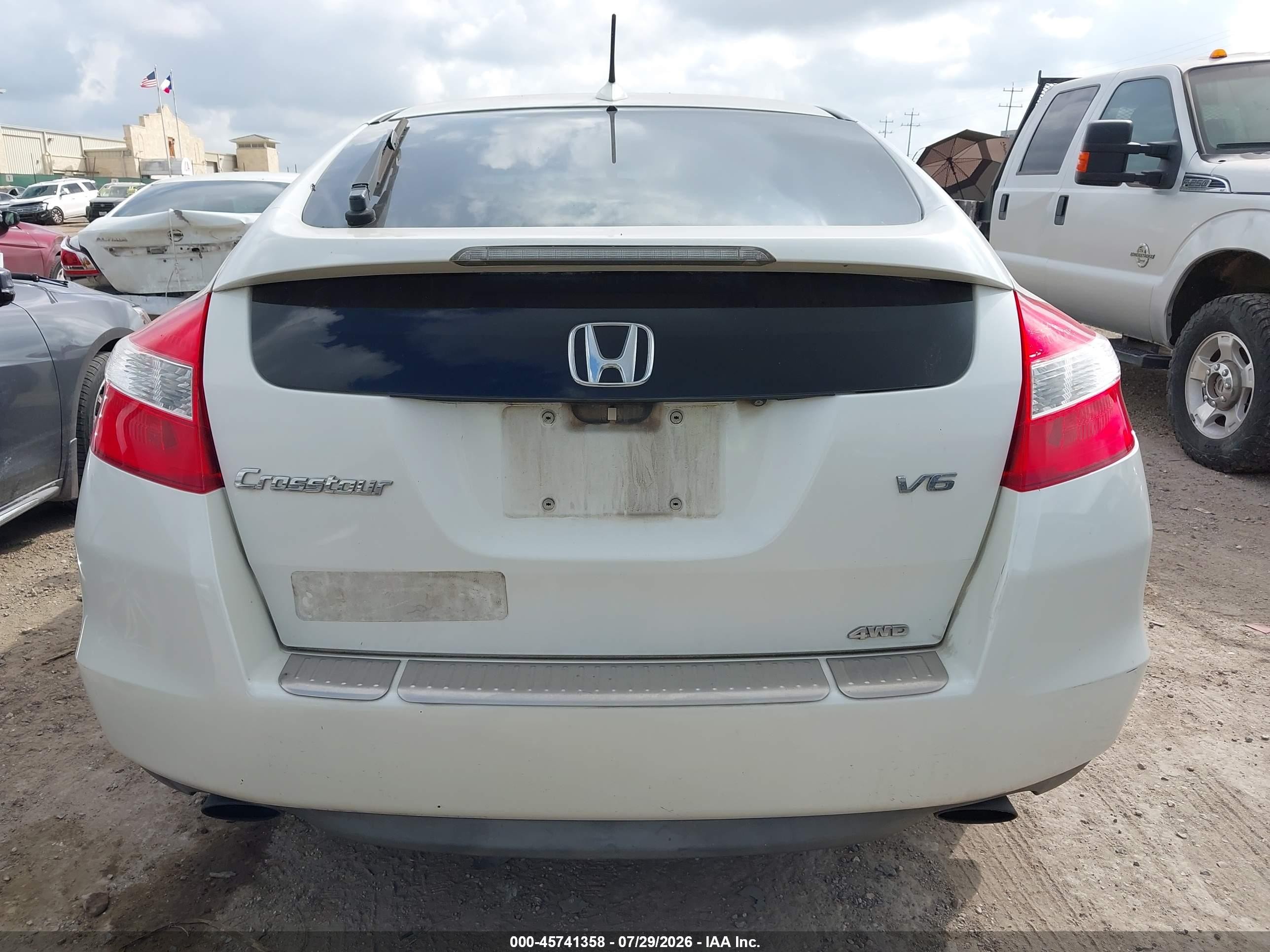 2012 Honda Crosstour Ex-l White vin: 5J6TF2H54CL008820