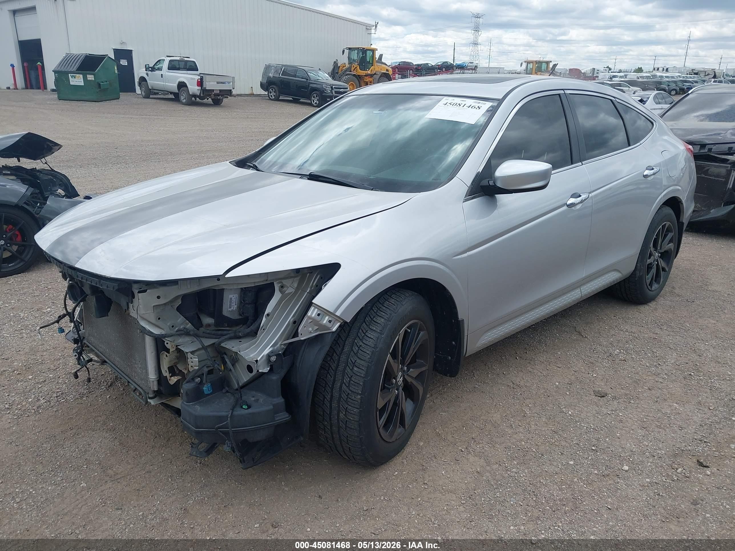 2012 Honda Crosstour Ex-l Silver vin: 5J6TF2H54CL009613