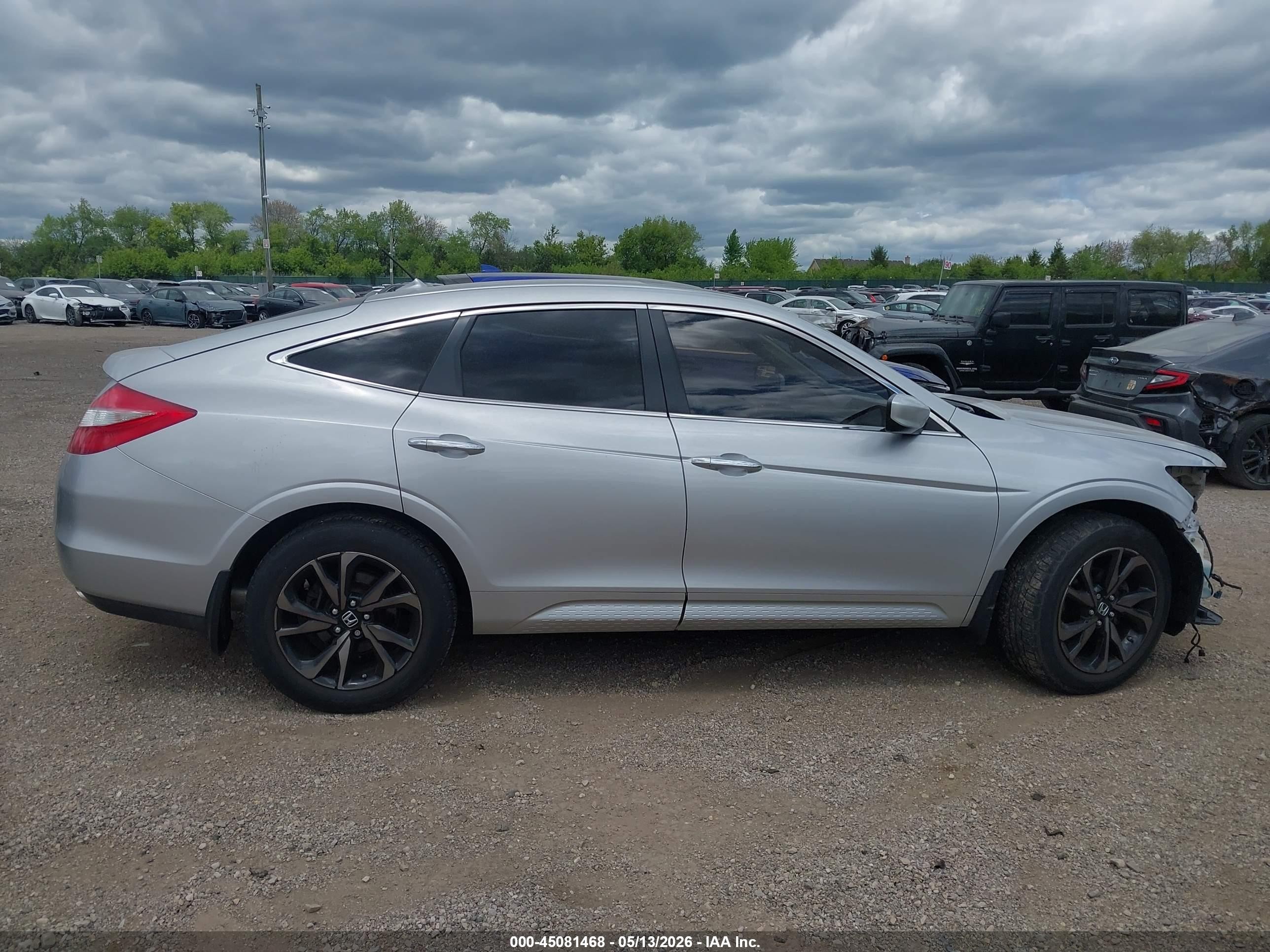 2012 Honda Crosstour Ex-l Silver vin: 5J6TF2H54CL009613