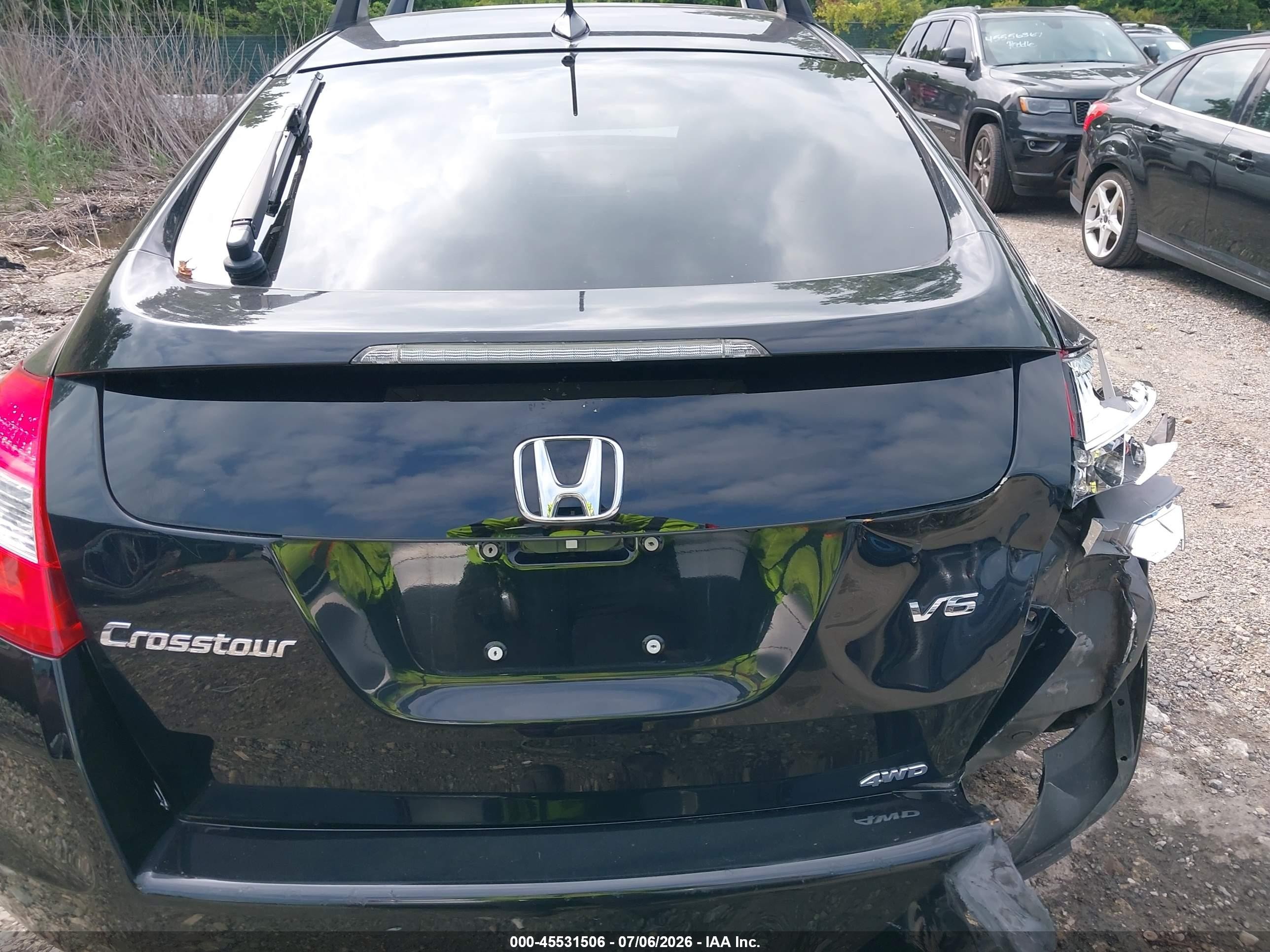 2012 Honda Crosstour Ex-l Black vin: 5J6TF2H54CL011961